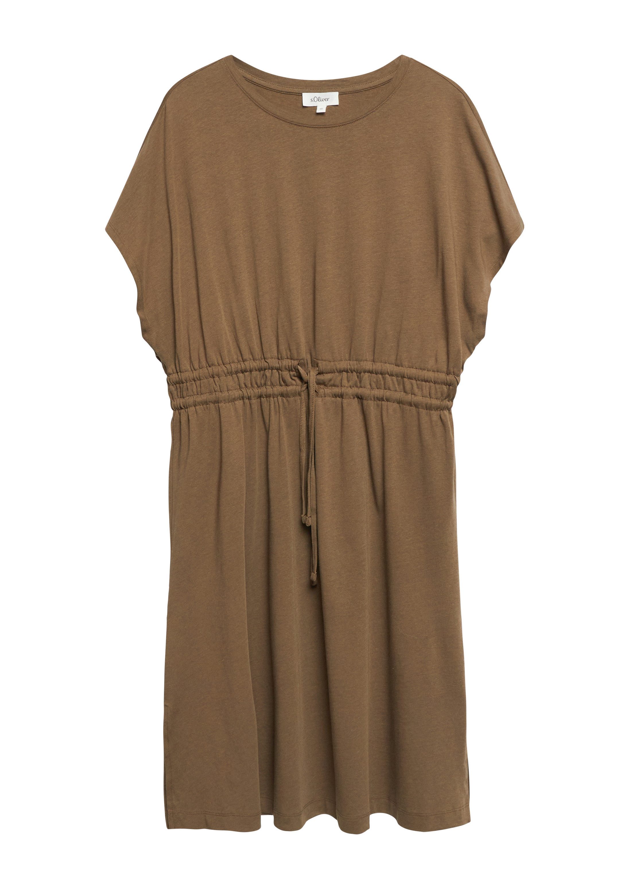 s.Oliver Minikleid Kleid Jersey-Kleid mit Tunnelzug
