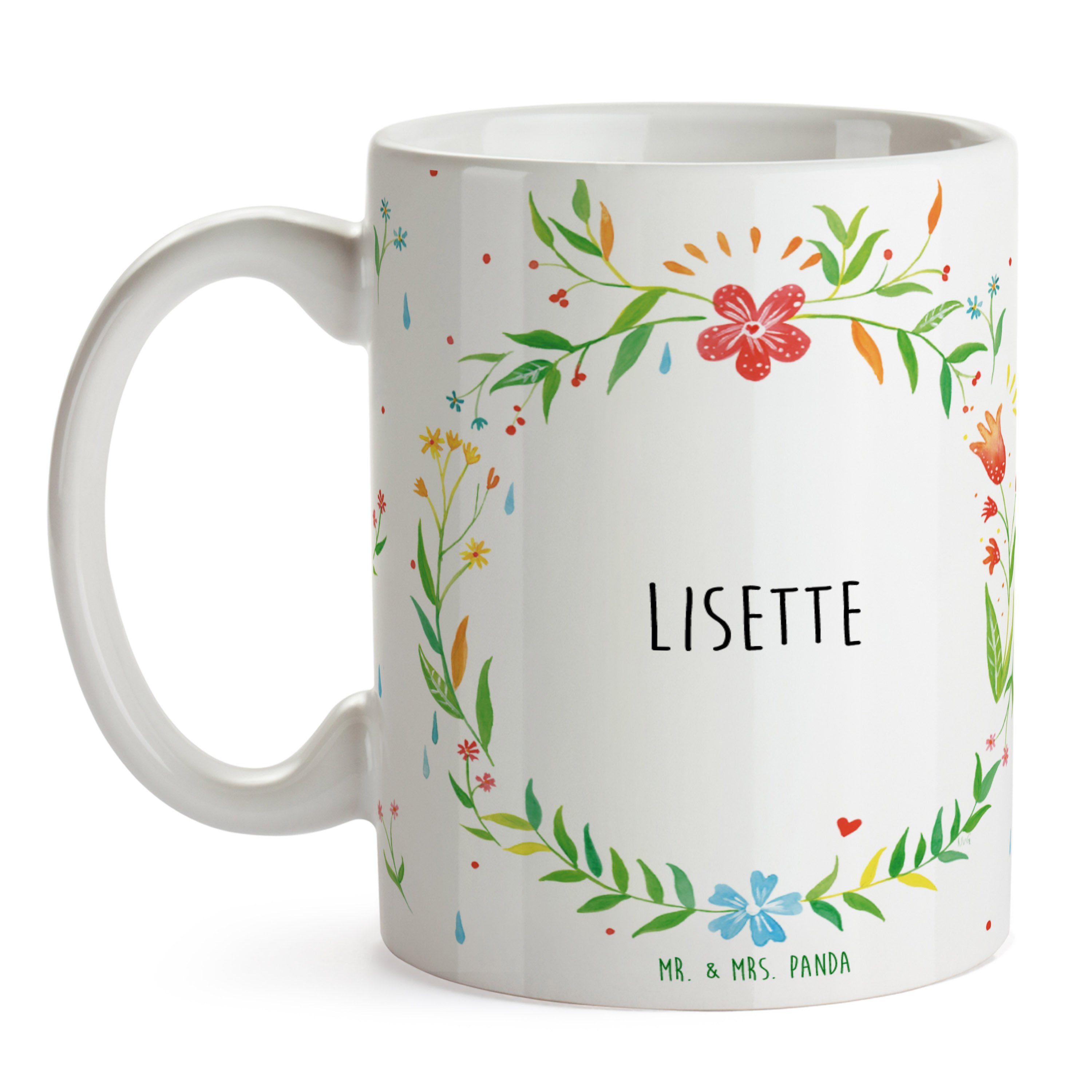 Lisette Keramik Teebecher, Tasse, Mrs. Mr. & Kaffeetass, Panda Geschenk, Geschenk Tasse - Büro Tasse,