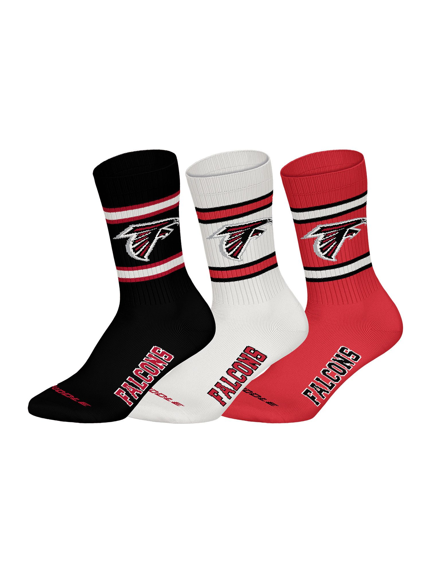 HUDDLE Freizeitsocken Atlanta Falcons (3-Paar) Casual Socken, Alltagssocken günstig online kaufen
