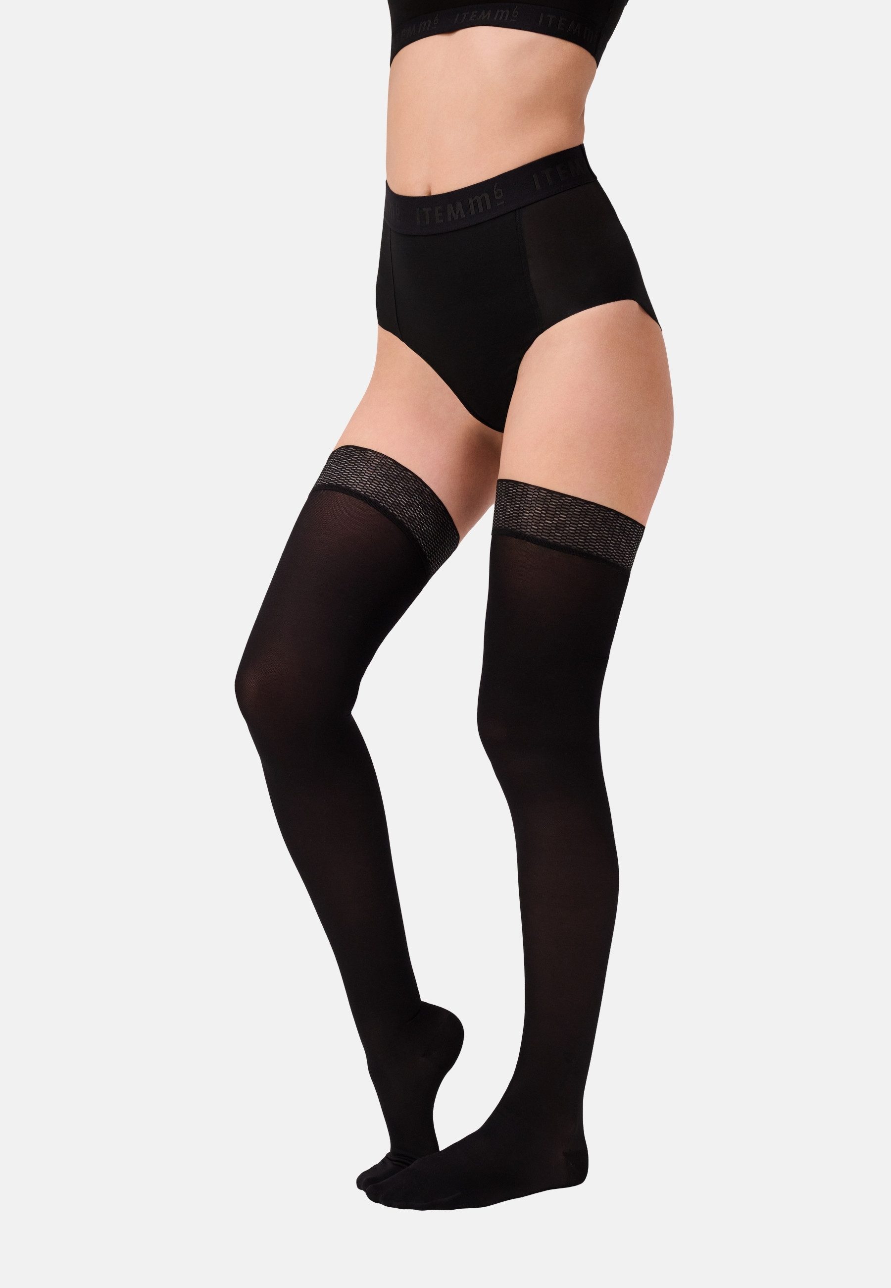 ITEM m6 Halterlose Strümpfe ALLDAY 55 SOFT COMPRESSION Softe Kompression, breiter Haftbund, blickdicht, definierte Silhouette