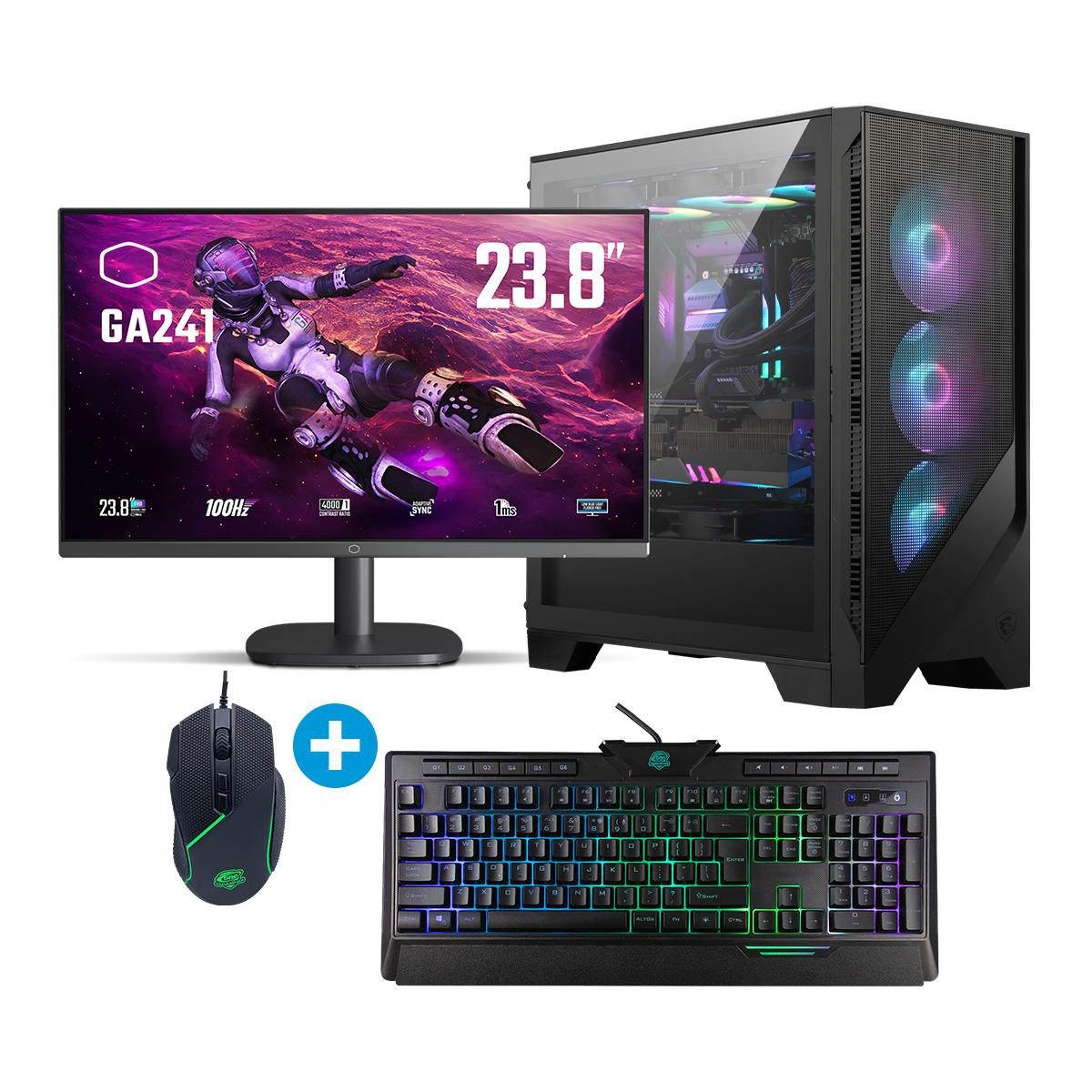 ONE GAMING Entry Gaming PC AR235 Gaming-PC (AMD Ryzen 5 4500, Radeon RX 6500 XT, 8 GB RAM, 512 GB SSD, Luftkühlung)