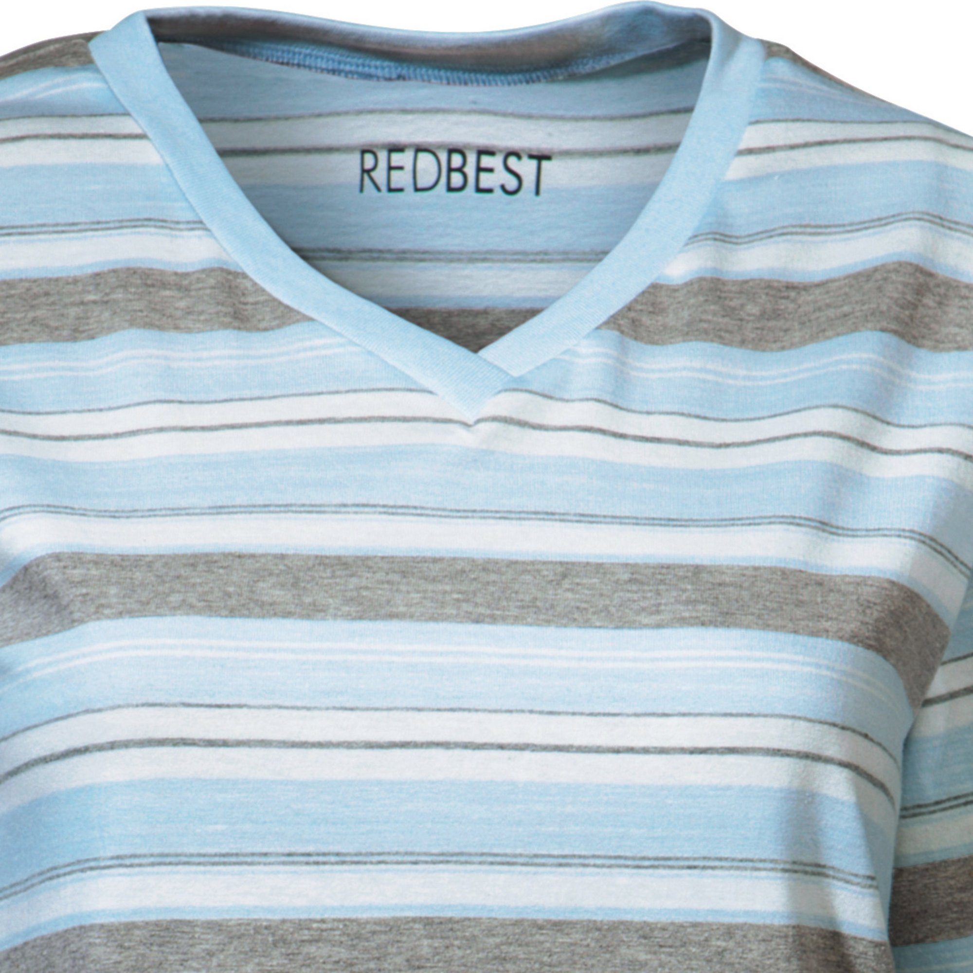 Nachthemd REDBEST Single-Jersey Damen-Nachthemd Streifen