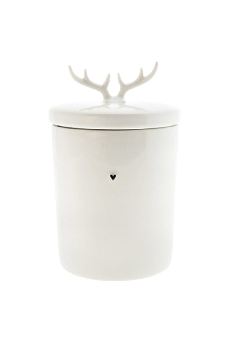 Bastion Collections Aufbewahrungsdose Vorratsdose mittel - GEWEIH - weiß günstig online kaufen