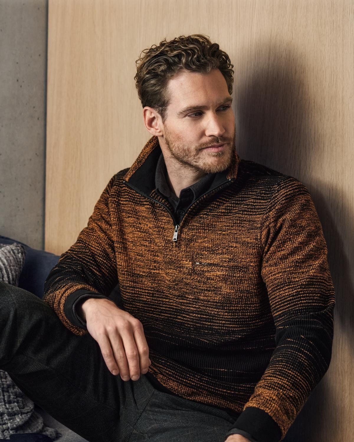 Hajo Sweatshirt Sweatshirt mit Alloverstruktur
