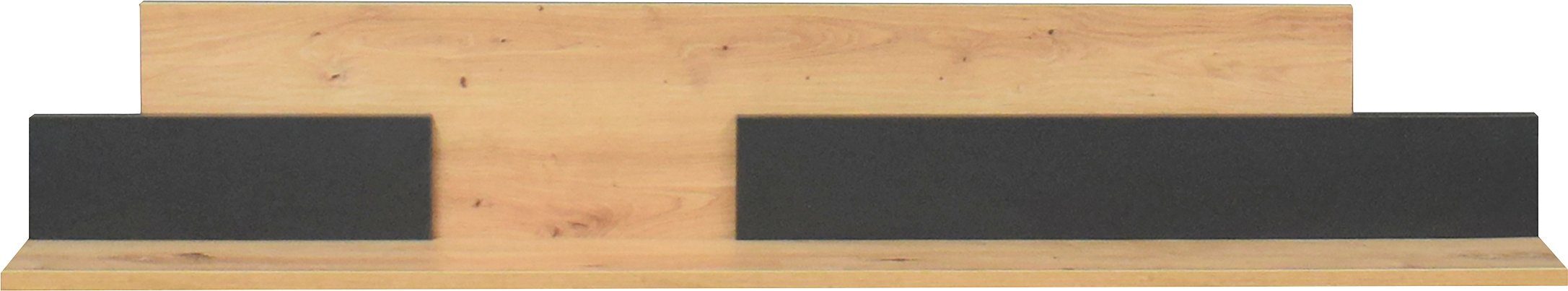 Mäusbacher Wandboard Nele, Breite 150 matt lack/asteiche anthrazit cm