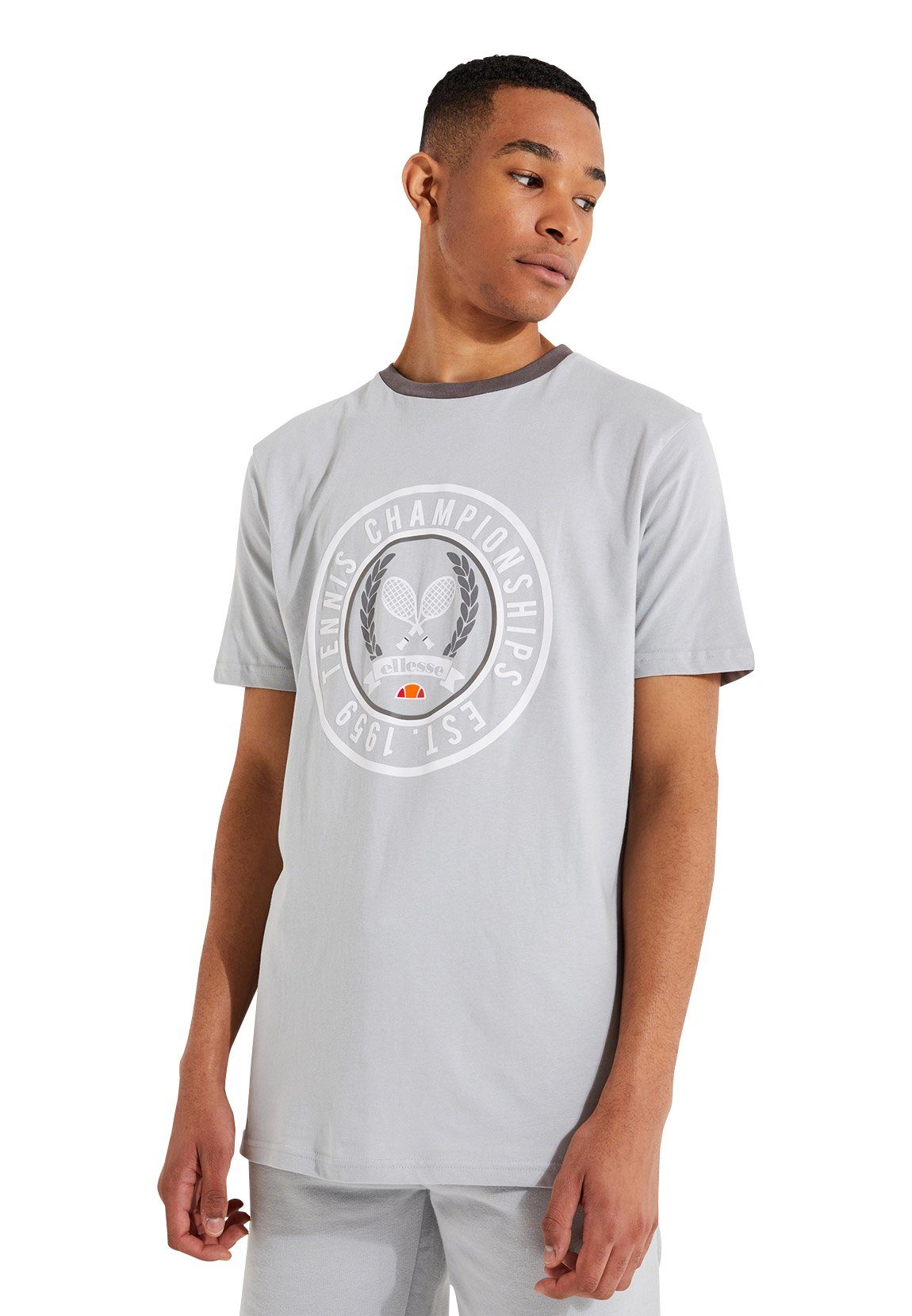 Ellesse T-Shirt Ellesse Herren T-Shirt SEGNA TEE Light Grey Hellgrau