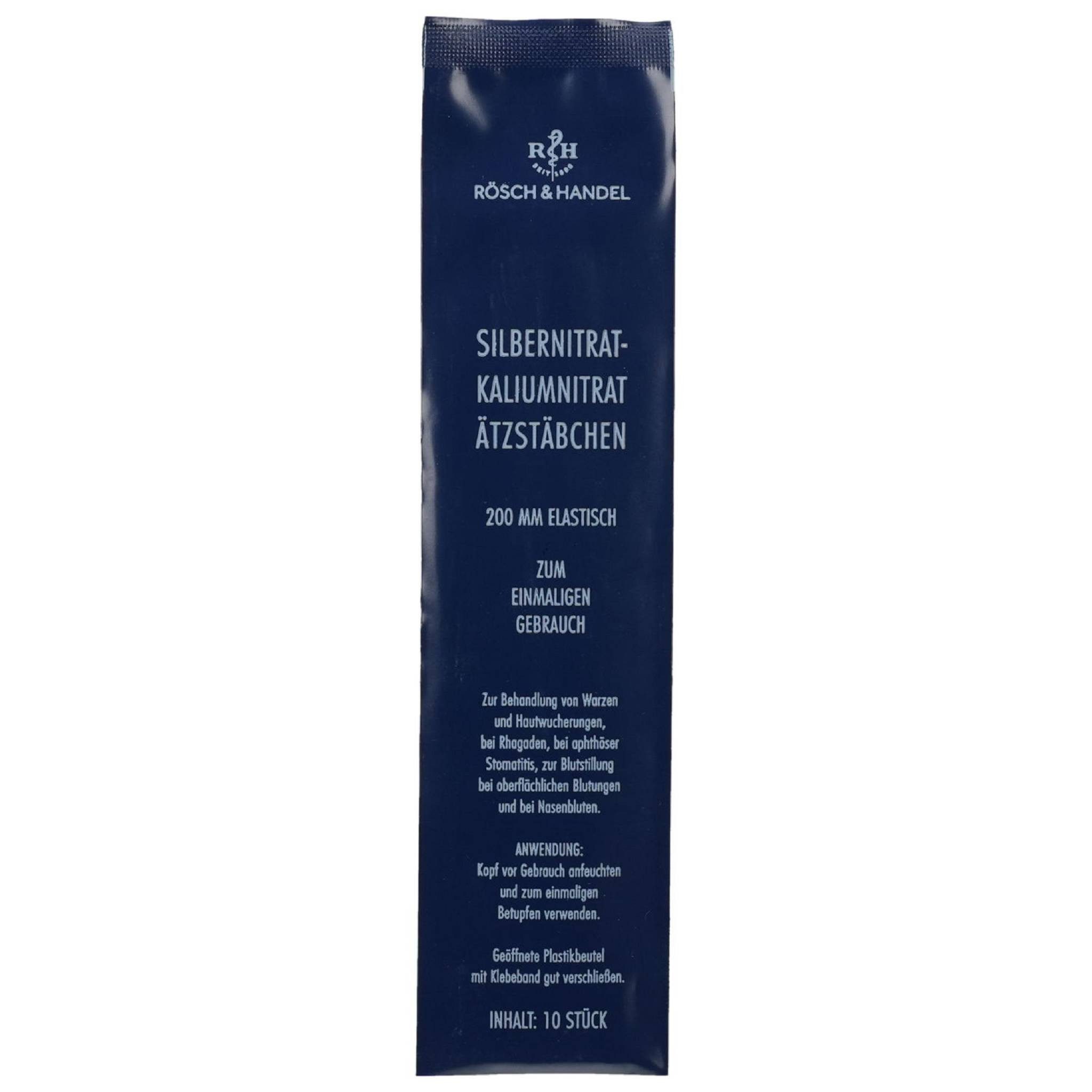 BANO Healthcare GmbH Warzen-Behandlungsstift Silbernitrat Ätzstäbchen 200 mm 10 Stück