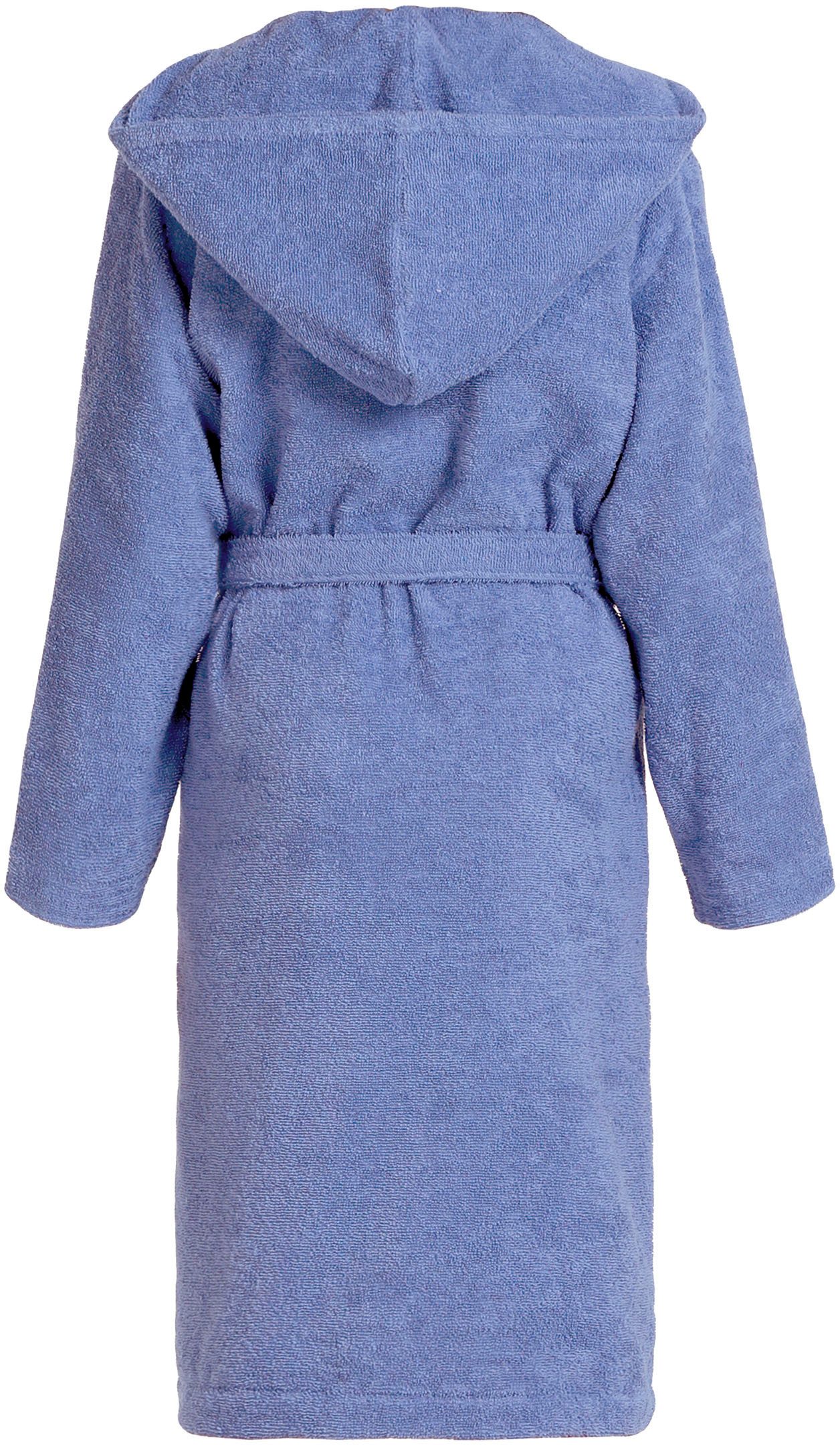 Möve Kinderbademantel Superwuschel, Langform, Kapuze, Gürtel
