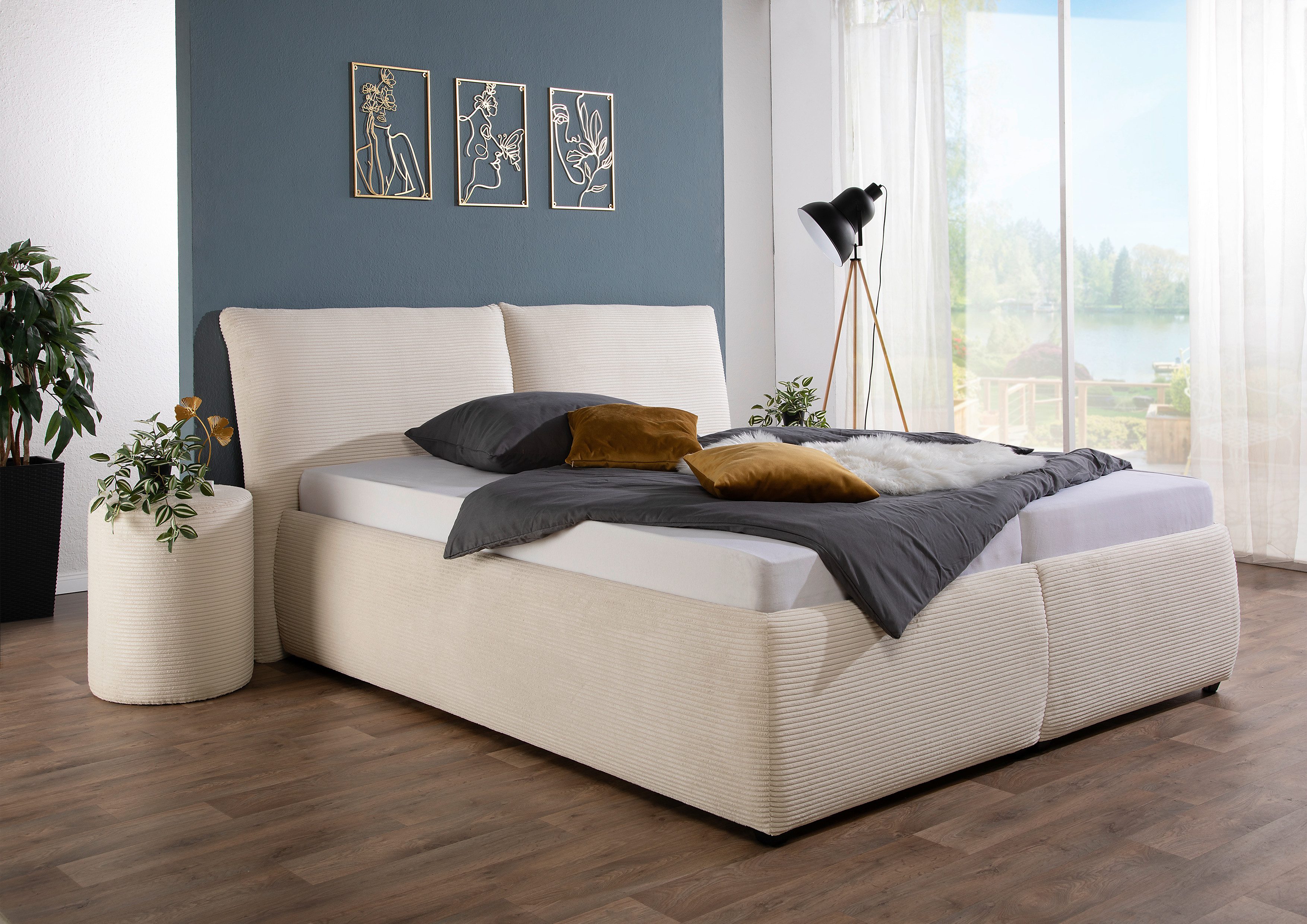 Maintal Polsterbett Wiesenbach, mit Cord-Bezug, wahlweise in Härtegrad H2, günstig online kaufen