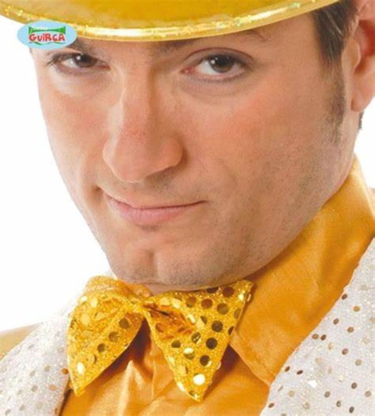 Kostüm Fliege Glitter Gold ca. 11cm