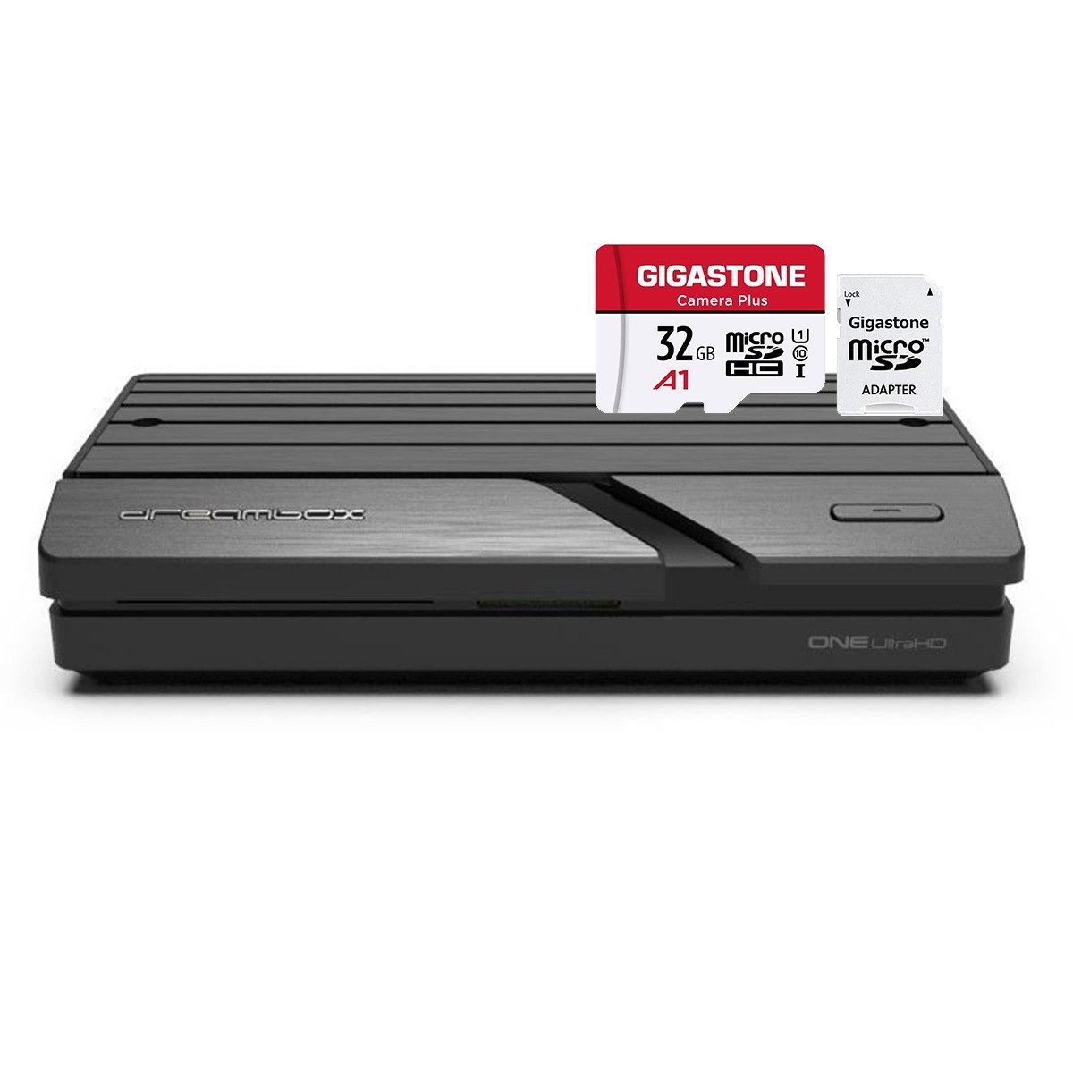 One 4K UHD H.265 E2 Linux Wifi + 32GB SD Satellitenreceiver