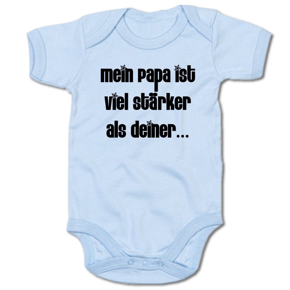 Kurzarmbody Mein Papa ist viel stärker als deiner