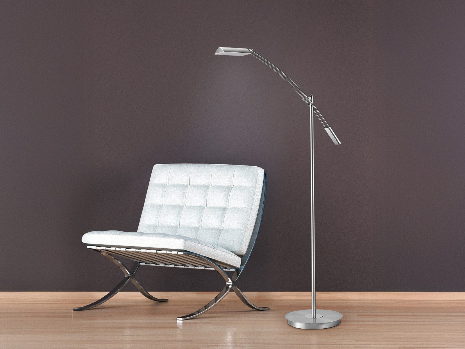 TRIO Leuchten LED Stehlampe, Dimmfunktion, LED fest integriert, stufenlos d günstig online kaufen