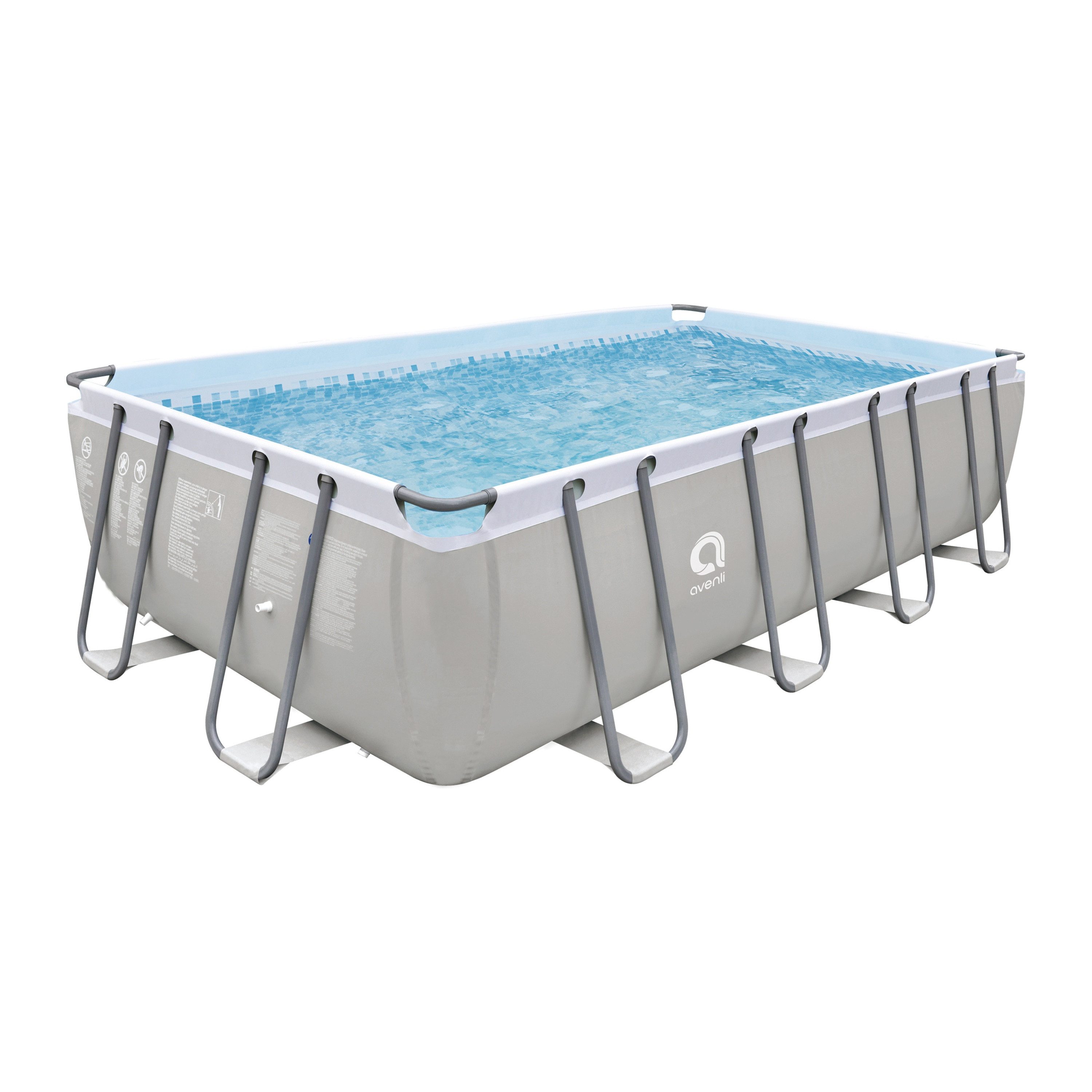 Avenli Framepool Frame Plus Rectangular Pool 549x305x122cm ohne Zubehör (Stahlrahmenpool, ohne Zubehör), Nur Poolkörper ohne Zubehör, auch als Ersatzpool geeignet
