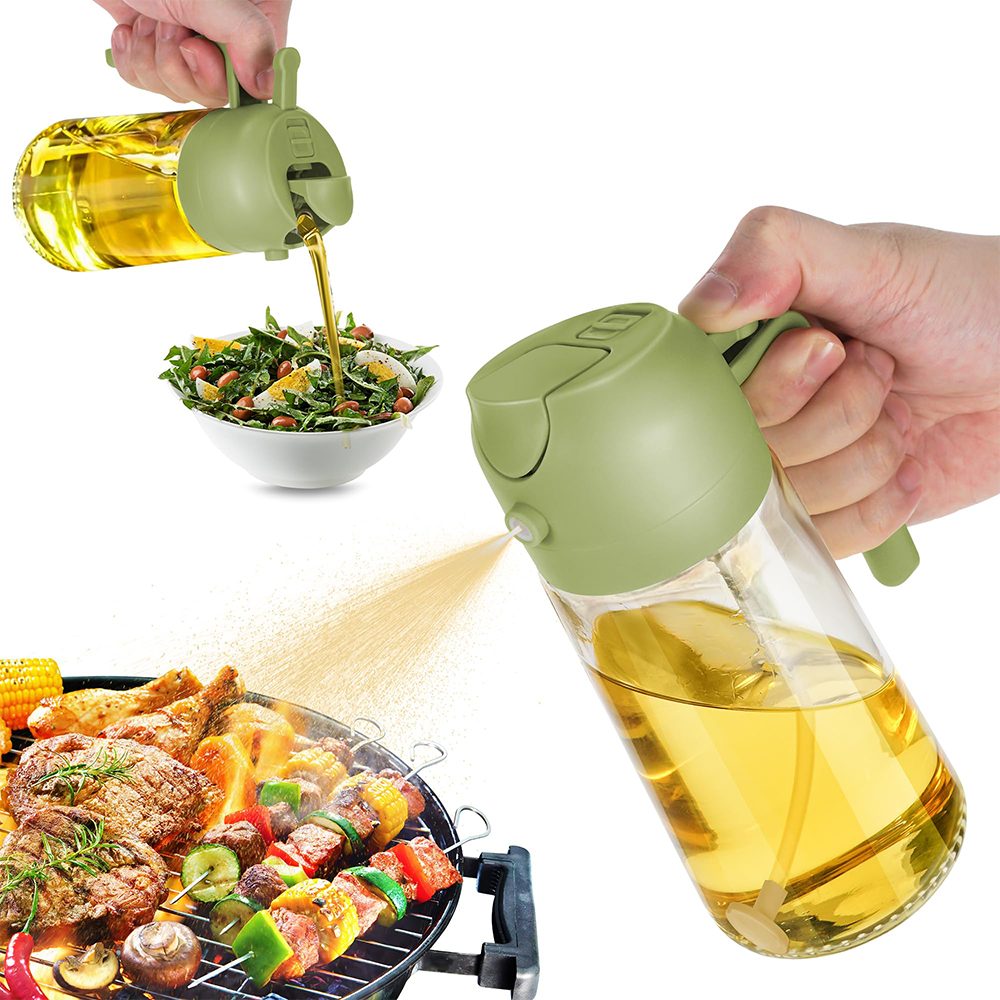 Ölkaraffe 500 ml 2 in 1 Ölspender & Ölsprüher
