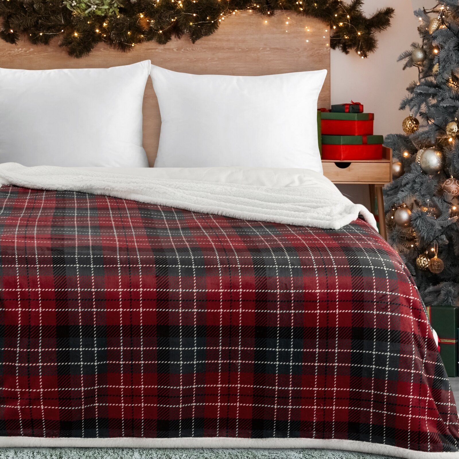 Wohndecke KAROMUSTER Winterdecke, Eurofirany, karierte Decke, warm und kusc günstig online kaufen