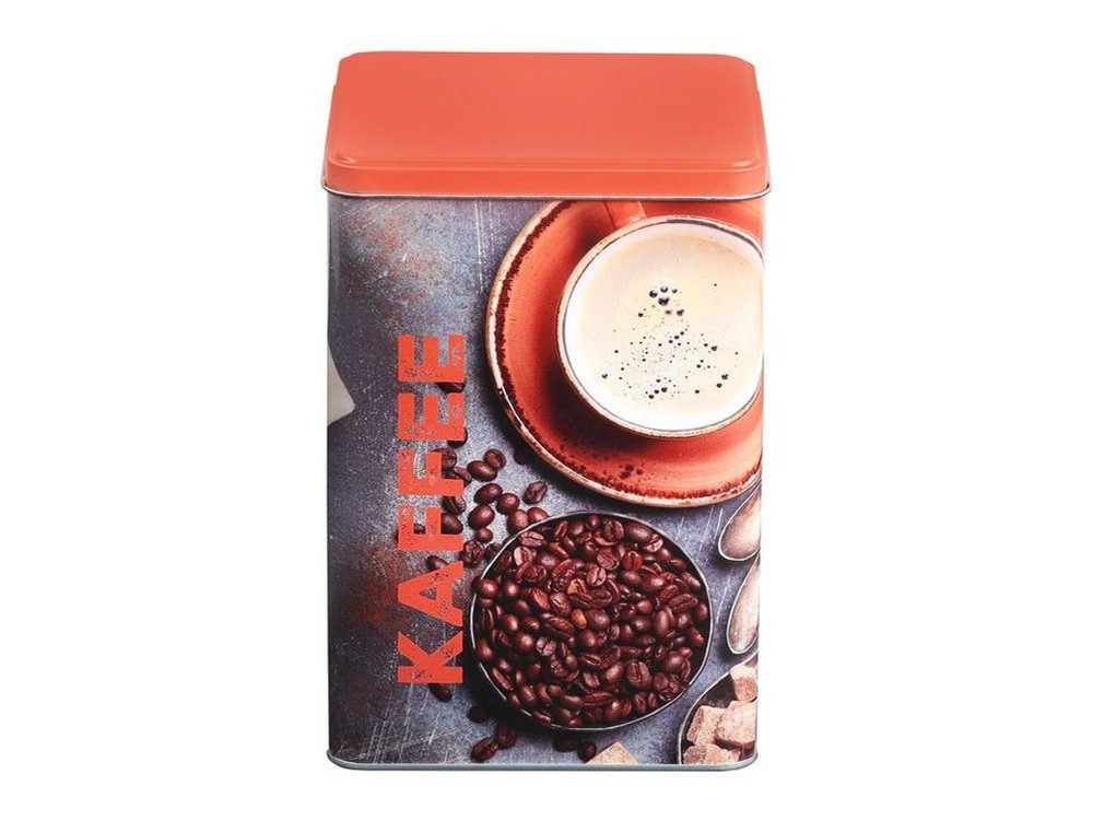 Kesper Kaffeedose Kaffeedose aus Metall mit Kaffeemotiv 2.13 Liter, Metall