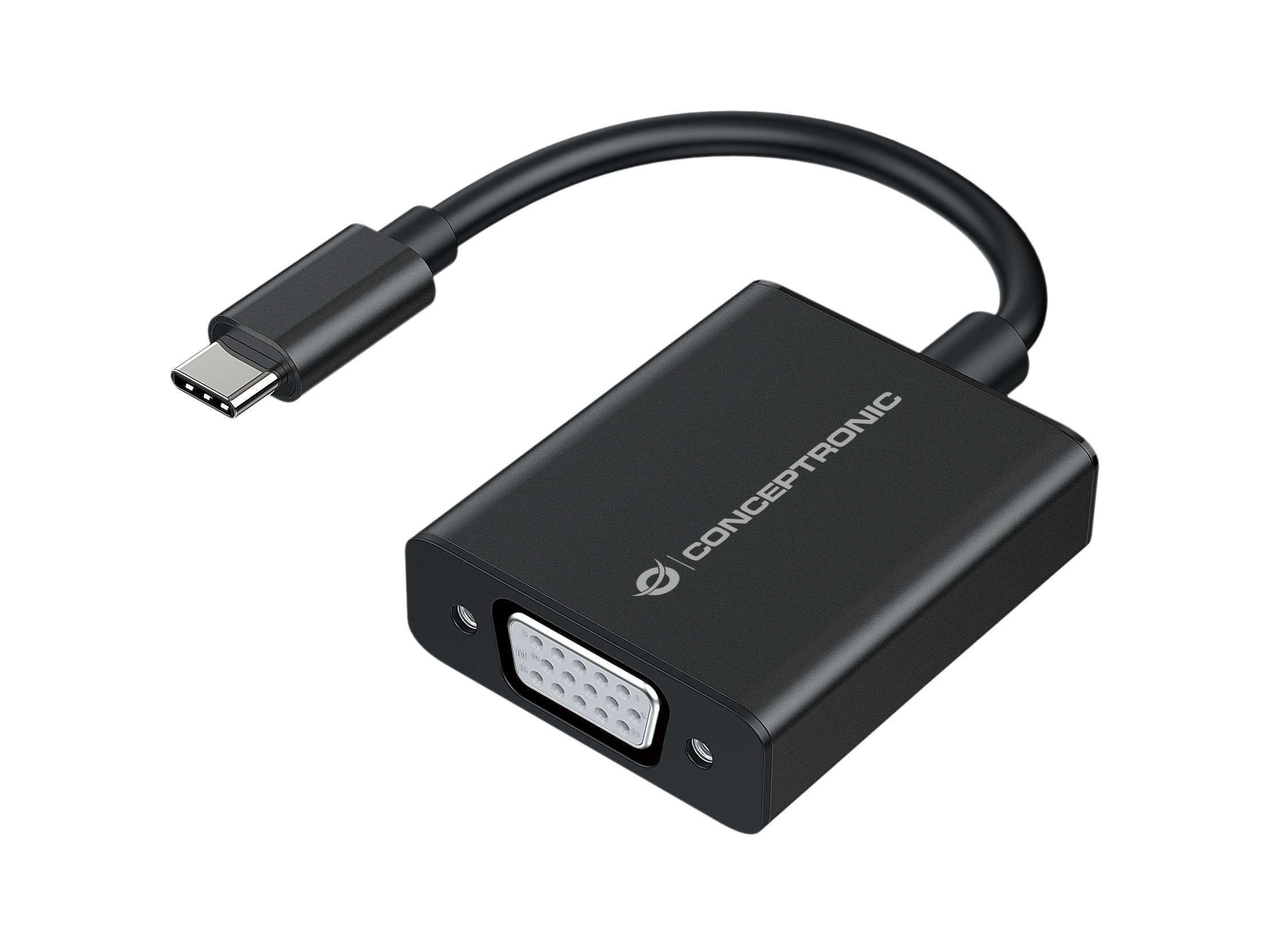 Conceptronic Klemmen CONCEPTRONIC Adapter USB-C -> VGA 1080P60Hz 0.15m