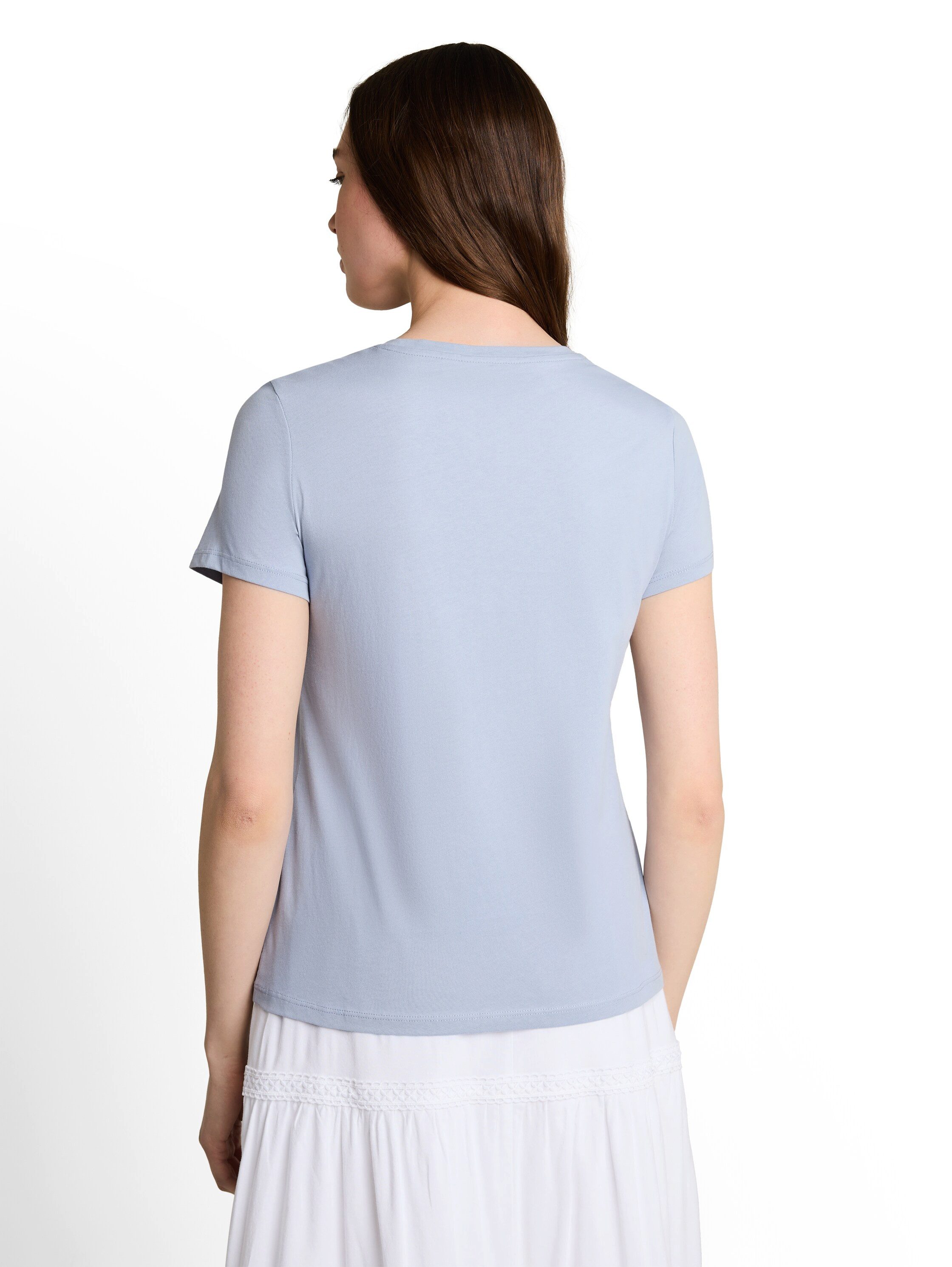 TOM TAILOR Denim Kurzarmshirt Sommershirt mit Stickerei