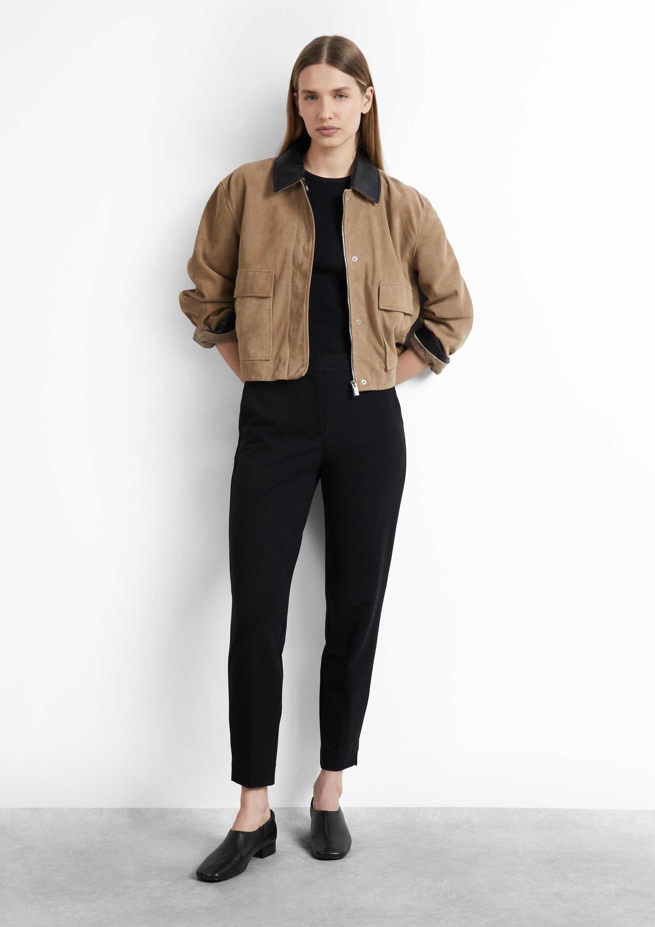 comma 7/8-Hose Hose Cigarette-Pants aus weichem Jersey