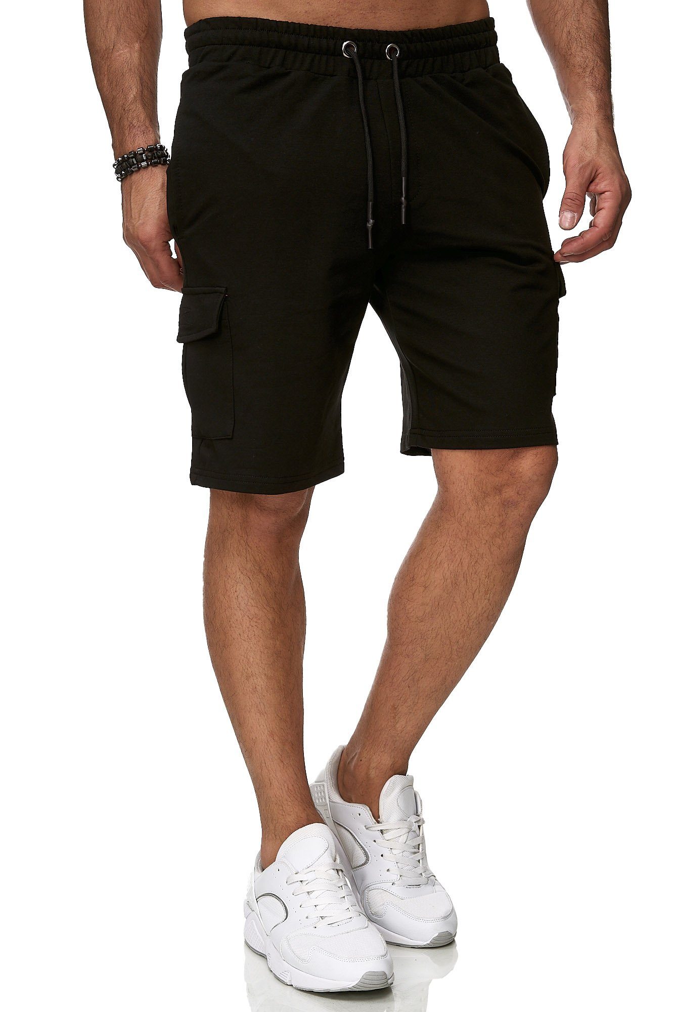 Reslad Sweatshorts Reslad Kurze Hose Herren Cargo Bermuda Shorts Jogginghose Sport-Hose (1-tlg) Sweatshorts Jogginghose mit Cargo-Taschen