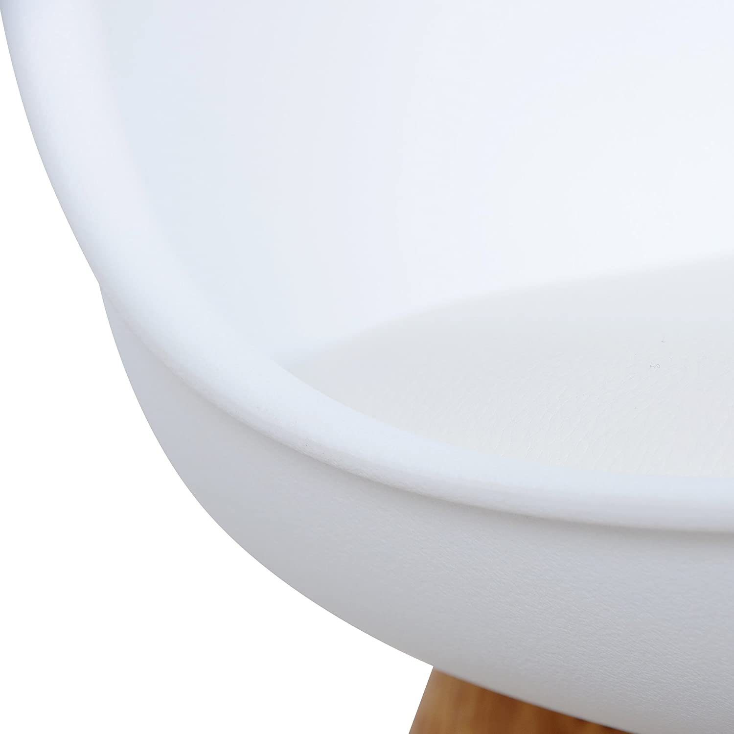 Sitzfläche aus Weiß | Kunstleder (Set, 6 St), Weiß Woltu Designstuhl Esszimmerstuhl