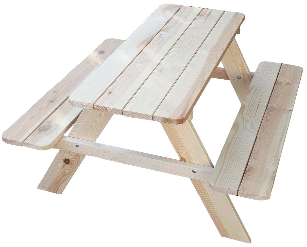 promadino Garten-Kindersitzgruppe Limobank, Picknicktisch, BxTxH: 90x90x49 cm