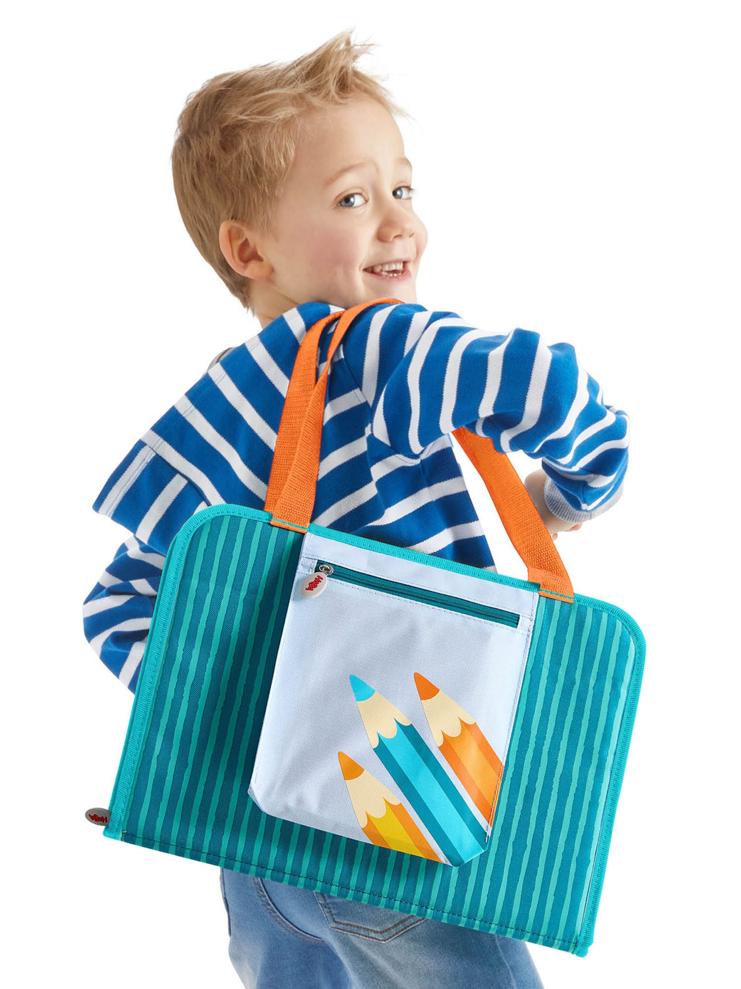Haba Bastelkartonpapier Mitnehm-Kreativtasche, Kreativset, Bastelkoffer, DIY Bastelkit – Bild 2 von 5
