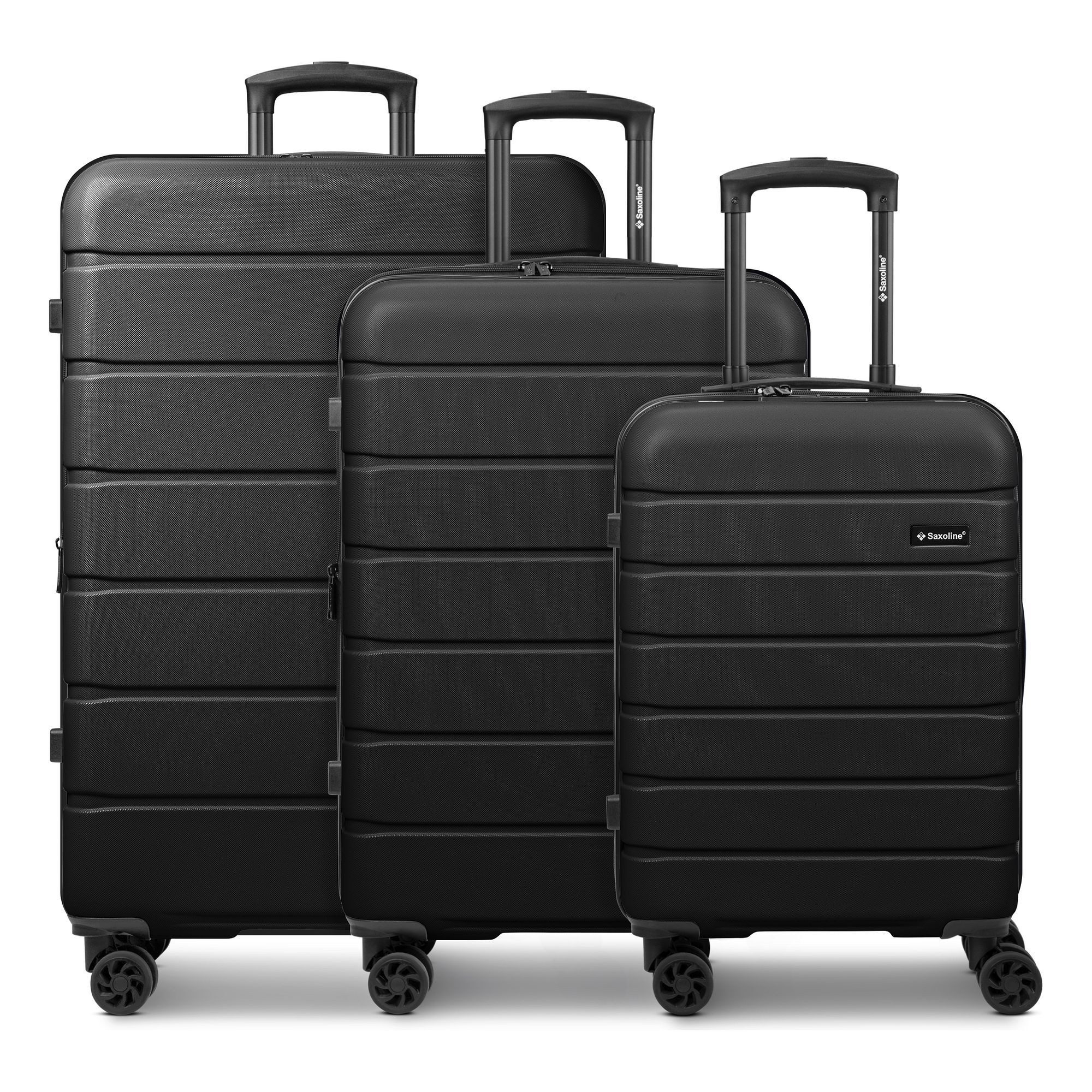 Saxoline® Trolleyset Miami, 4 Rollen, (3-teilig, 3 tlg), ABS
