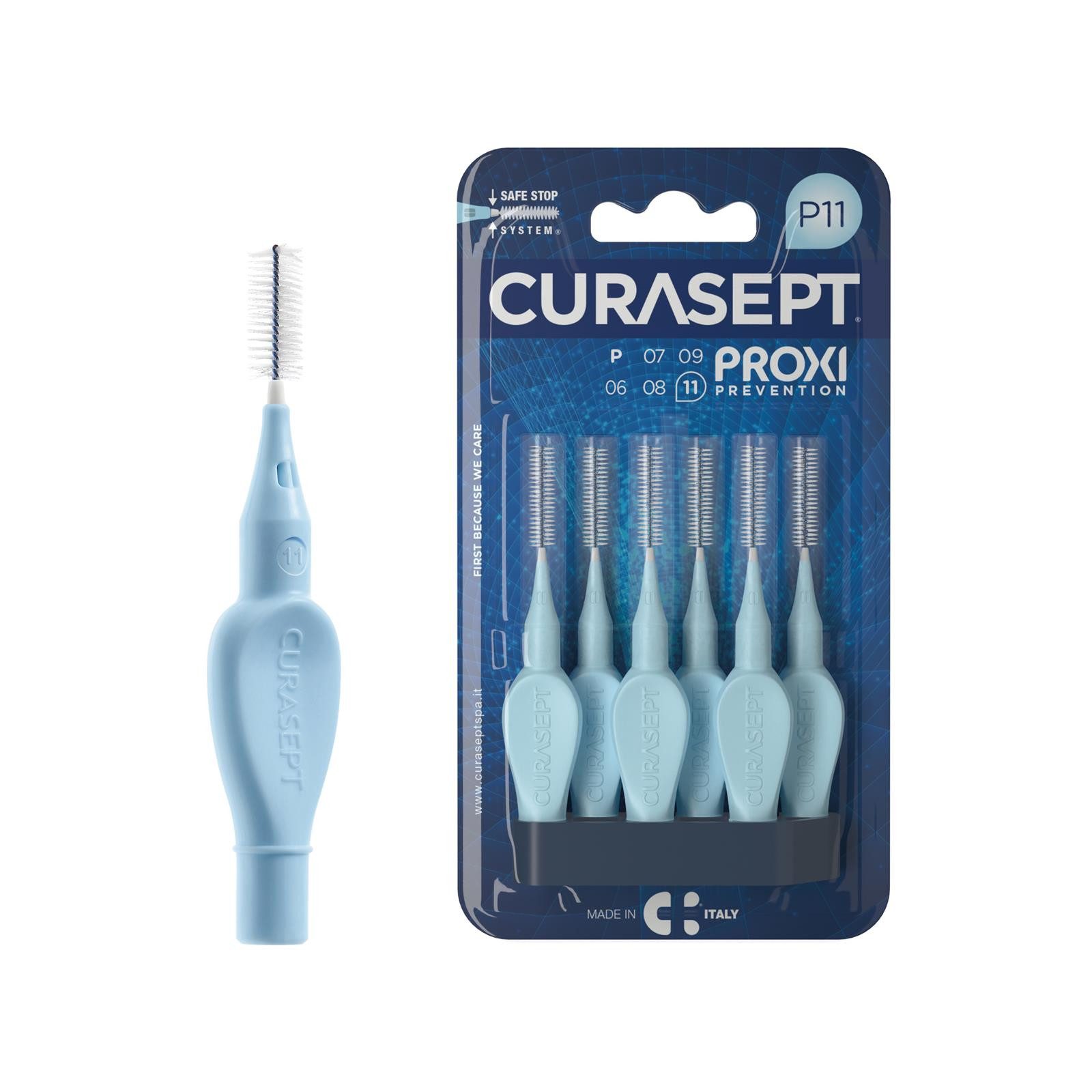 Curasept Interdentalbürsten Curasept Proxi Interdentalbürsten P11 - 6 Stück Hellblau 1,1 mm