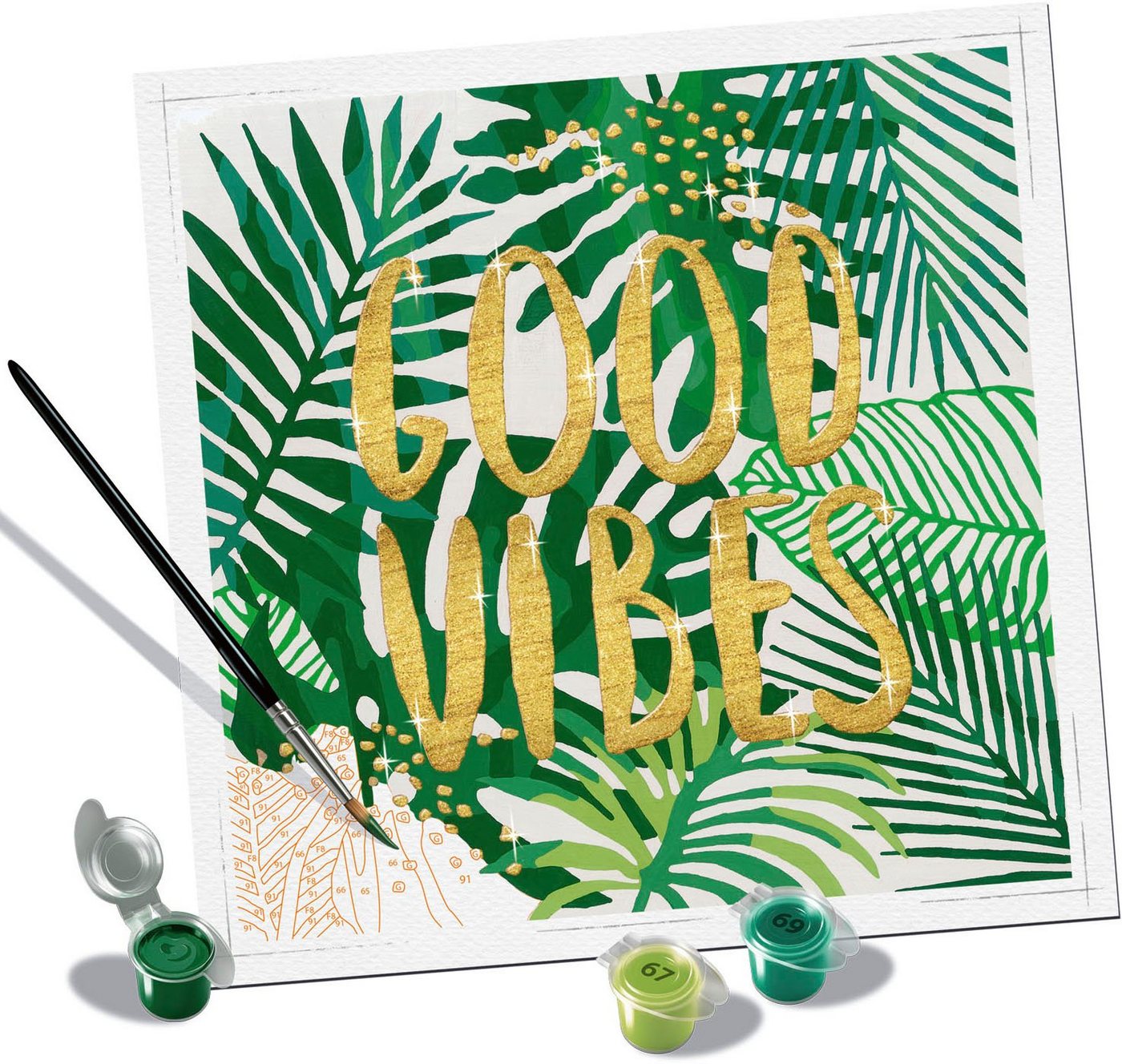 Thumbnail - Ravensburger Malen nach Zahlen CreArt, Good Vibes, Made in Europe