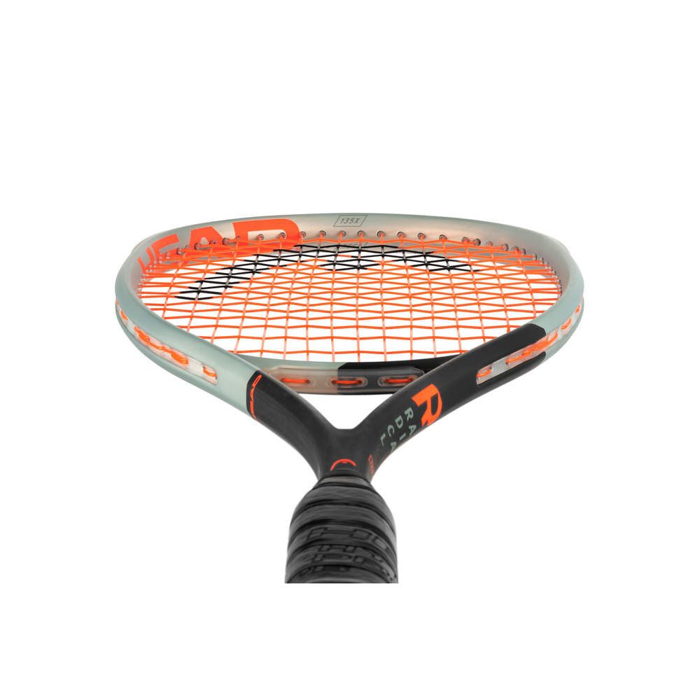 Head Squashschläger Radical 135 X #22 (135g/kopflastig) schwarz/silber - besaitet – Bild 5 von 5