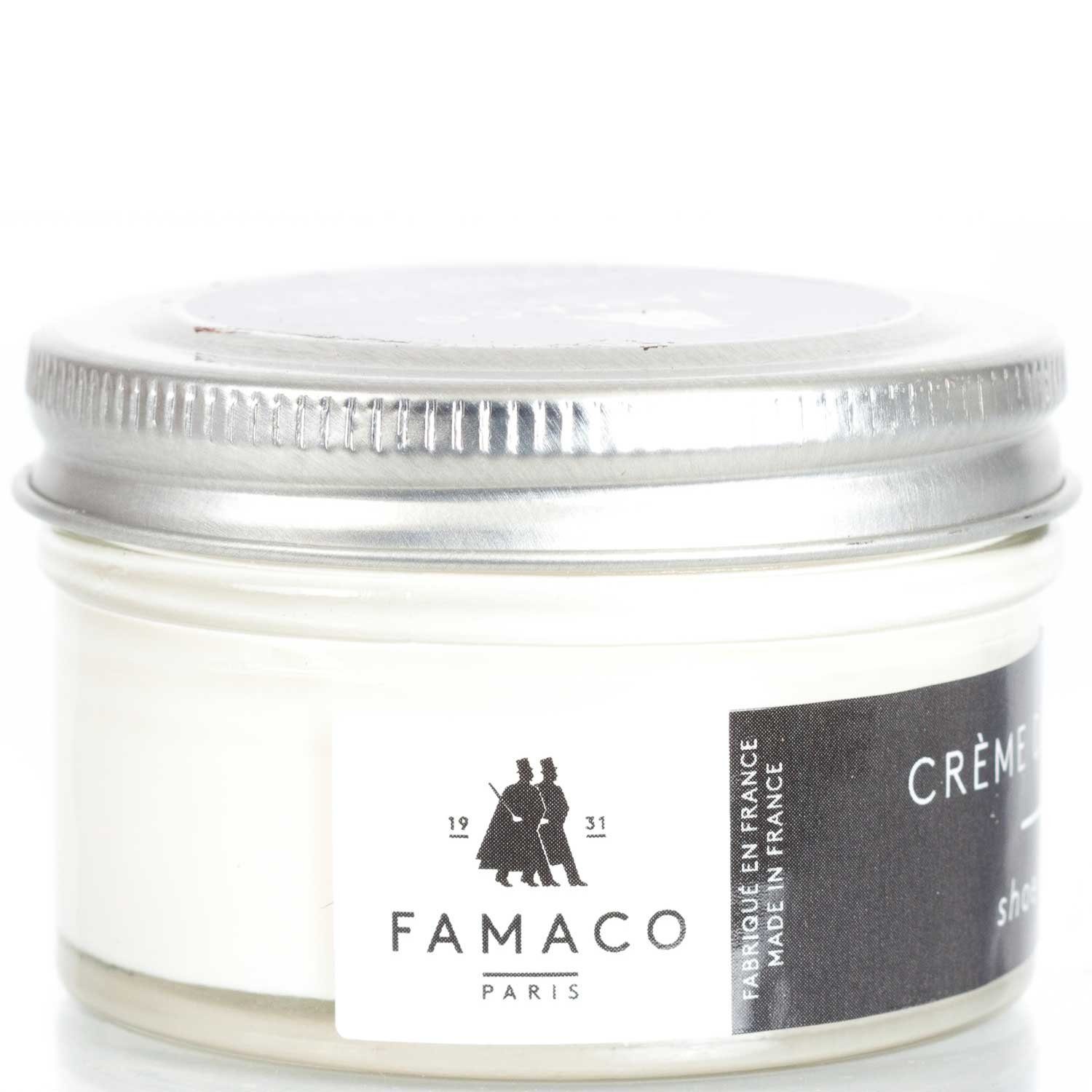 Famaco FAMACO Ledercreme Schuhemulsion für Glattleder Incolore Farblos 50 ml Schuhcreme