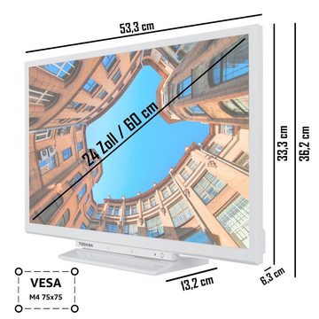 Toshiba 24WK3C64DAW LCD-LED Fernseher (60 cm/24 Zoll, HD-ready, Smart TV, HDR, Triple-Tuner, Alexa Built-In, 6 Monate HD+ inklusive)