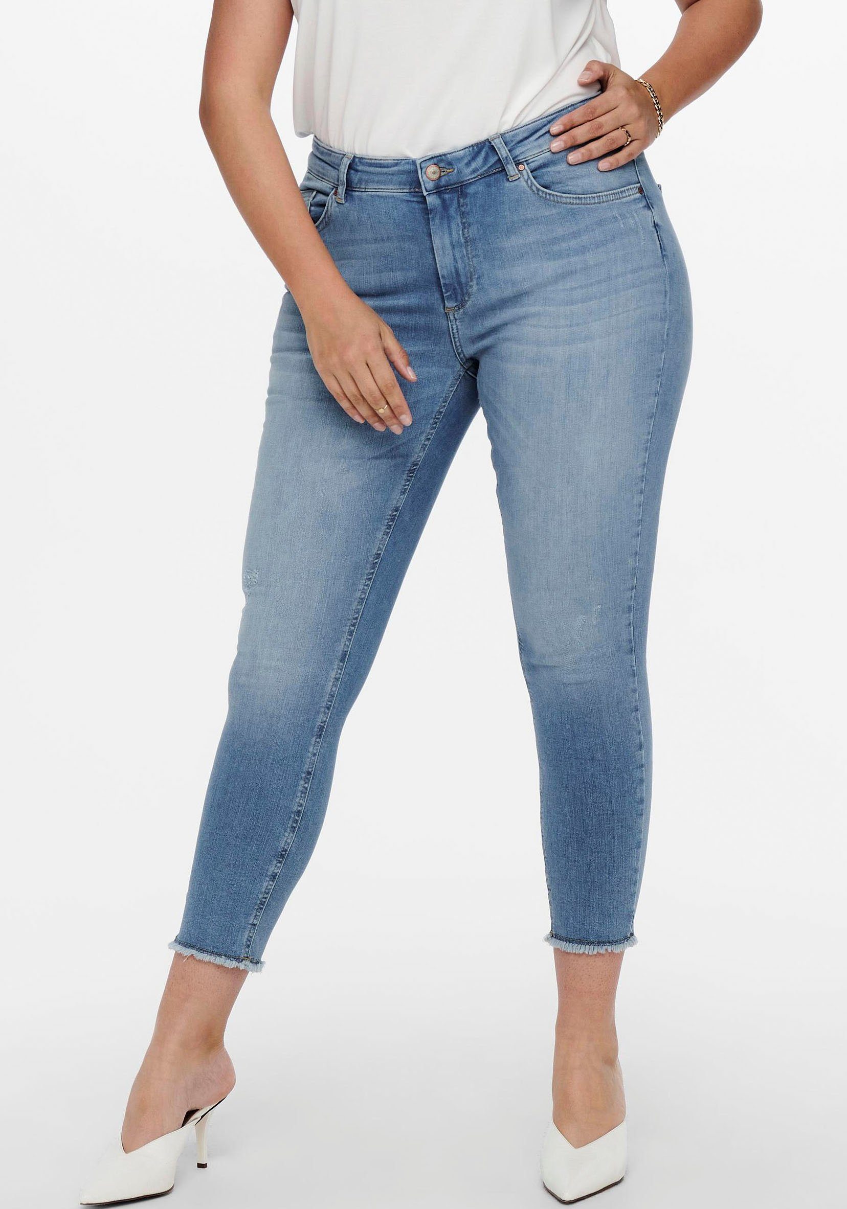 ONLY CARMAKOMA Skinny-fit-Jeans CARWILLY REG SK ANK DNM REA1467 NOOS günstig online kaufen