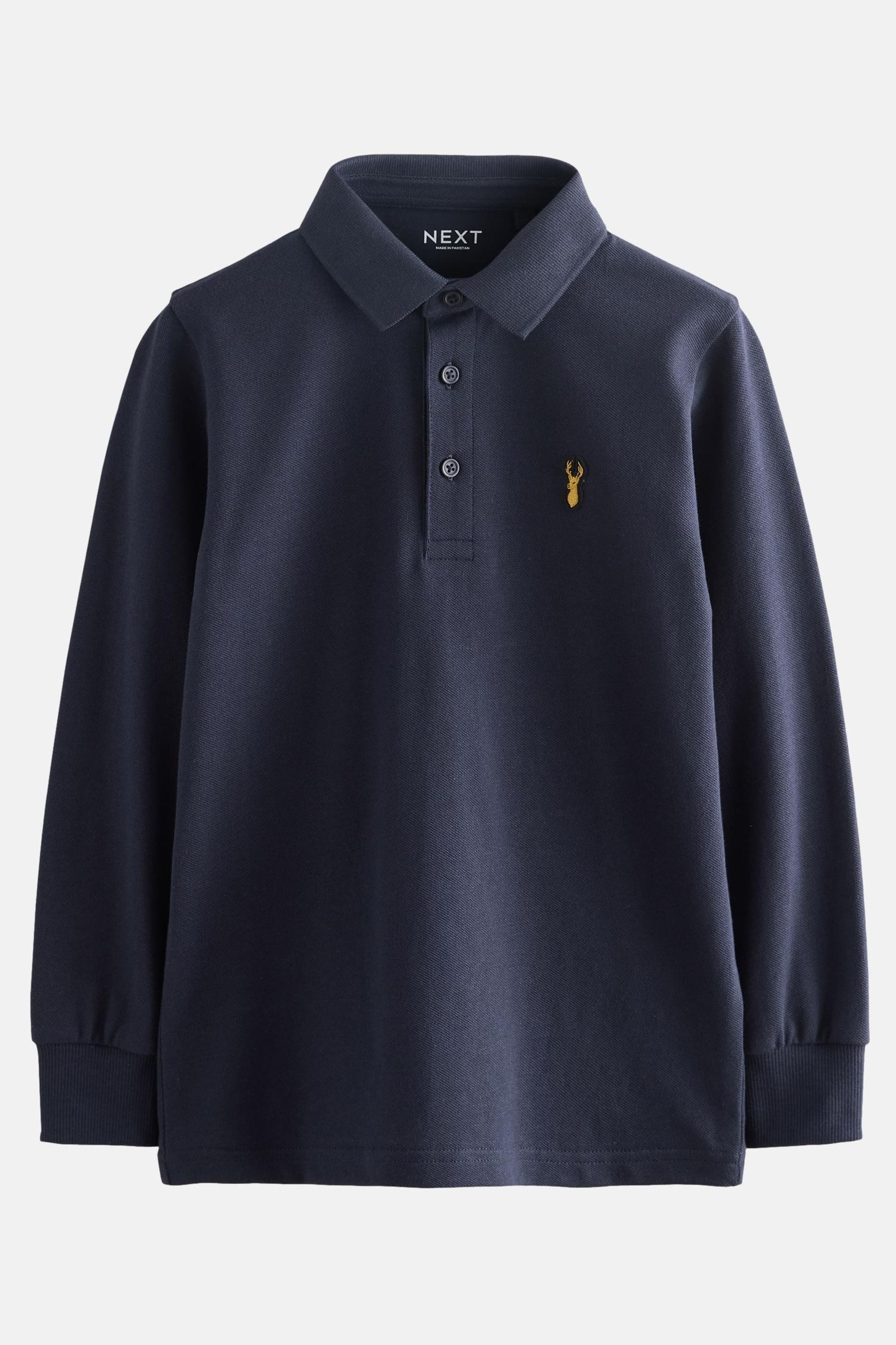 Next Langarm-Poloshirt Langärmeliges Polo-Shirt (1-tlg)