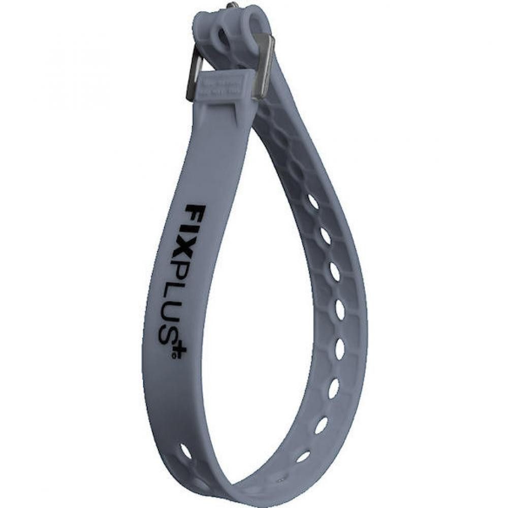 Fixplus Fahrradreflektor FixPlus Spannband Strap 46 cm dunkelgrau - elastisches Fixierband für