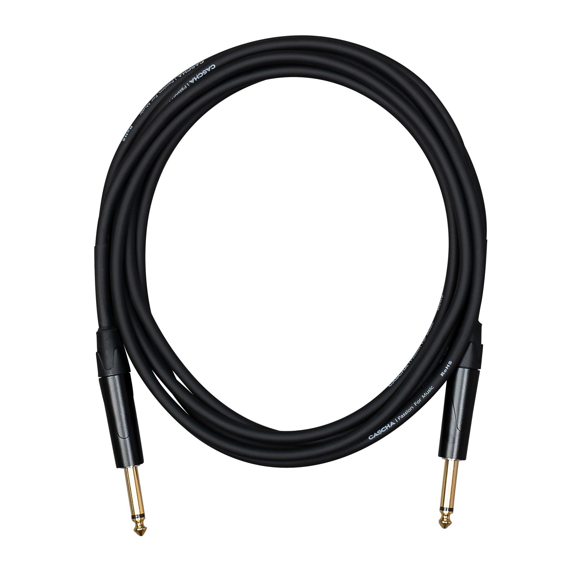 Cascha Advanced Line Guitar Cable Black 3m, CCA-G1BK3 Instrumentenkabel