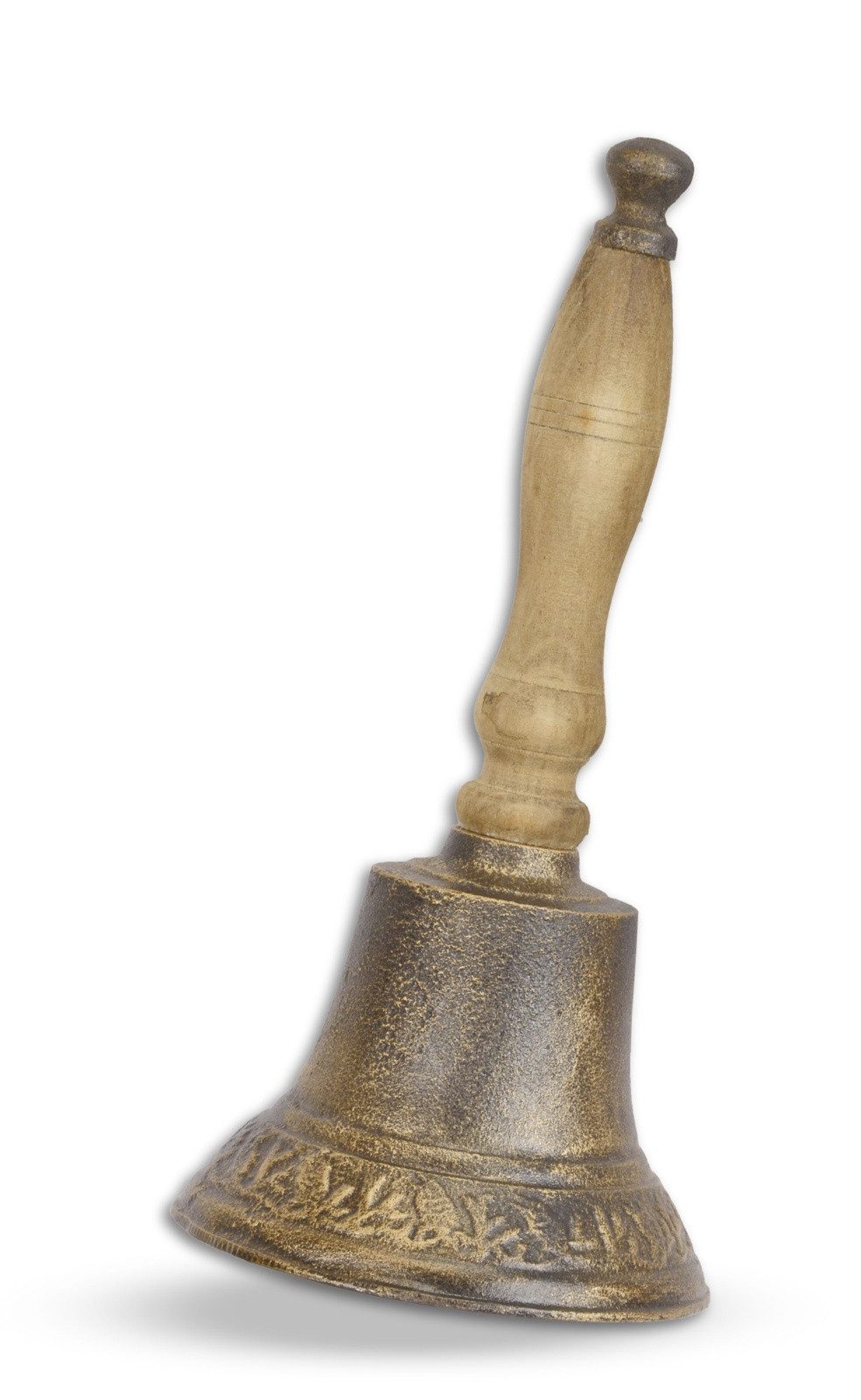 Aubaho Dekoobjekt Eine gusseiserne Schulglocke Replikat Retro Design Dekoration