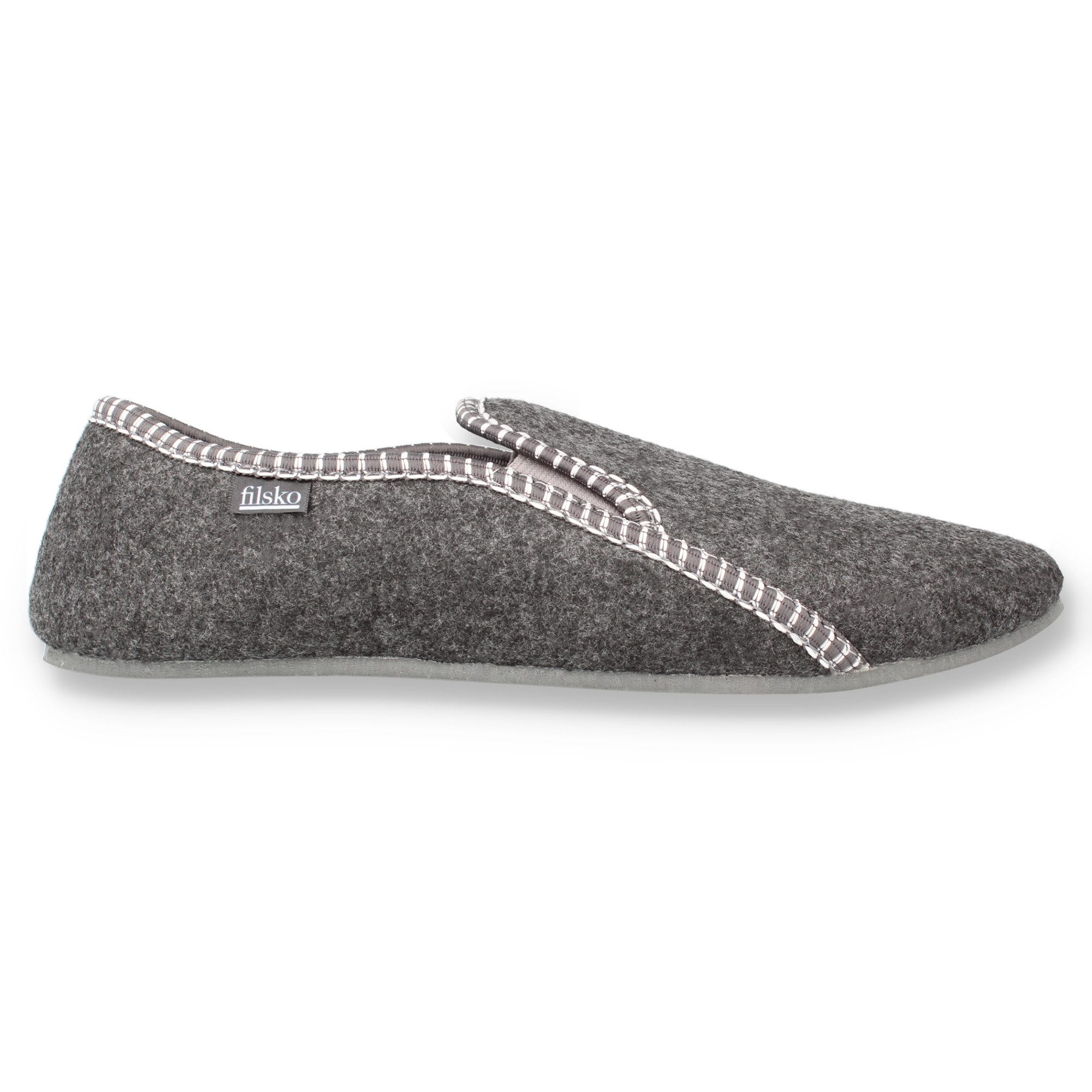 filsko Balk Herren Filz Hausschuh mit Gummisohle, zum schlupfen, Slip-On