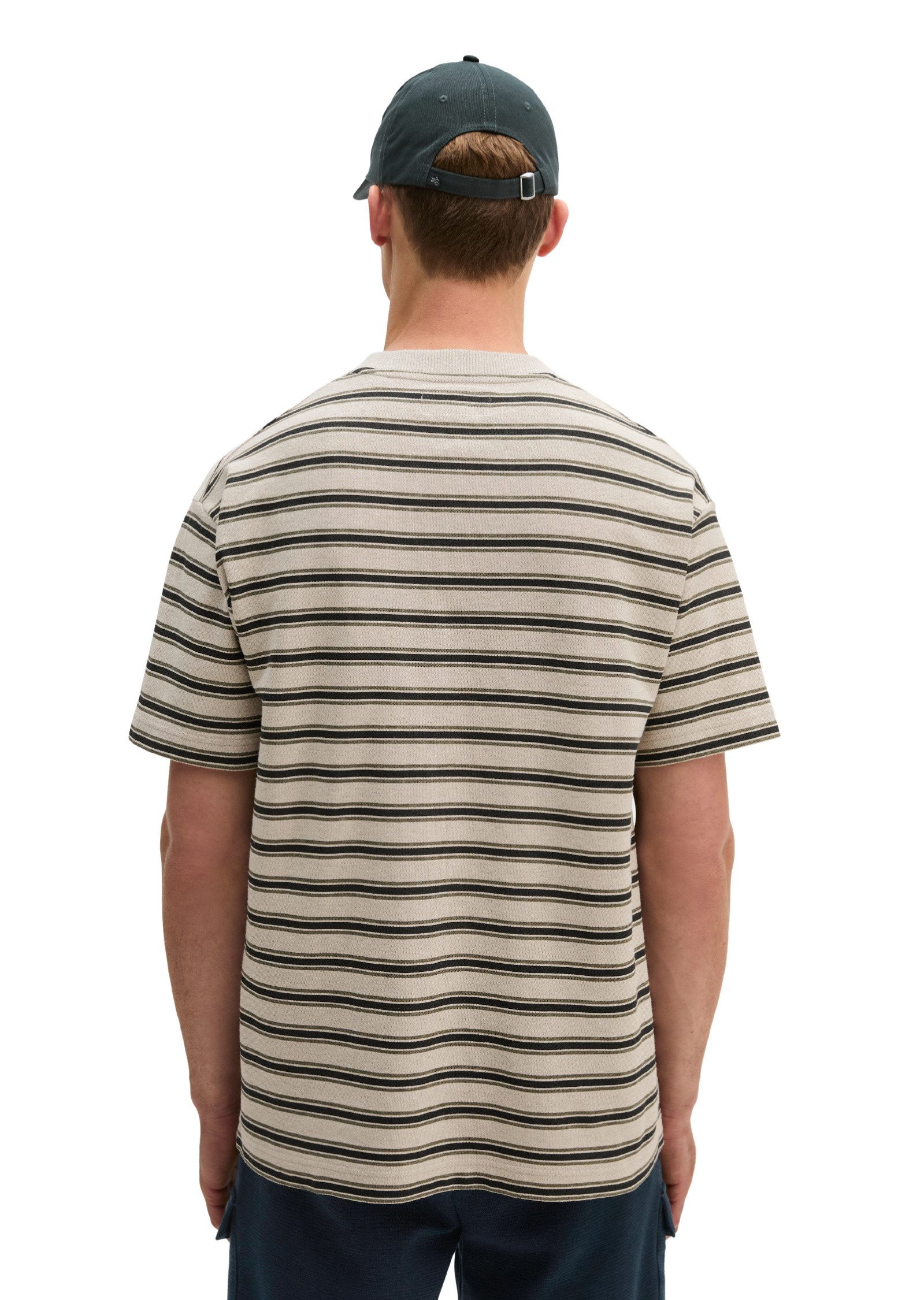 Marc O'Polo T-Shirt aus Bio-Baumwolle und Leinen