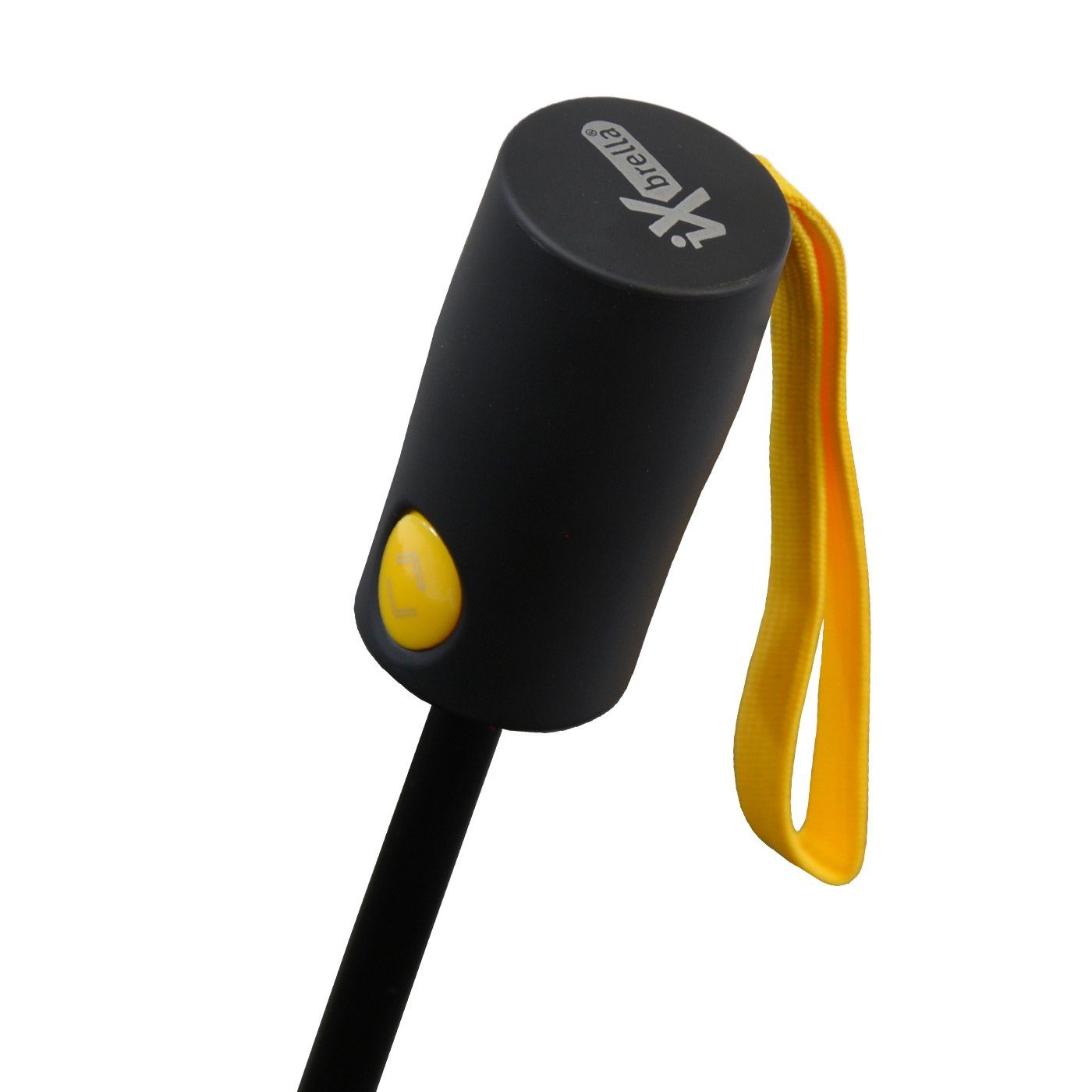 iX-brella Reverse stabilen Fiberglas-Automatiksch, bunten Taschenregenschirm öffnender mit Speichen gelb umgekehrt