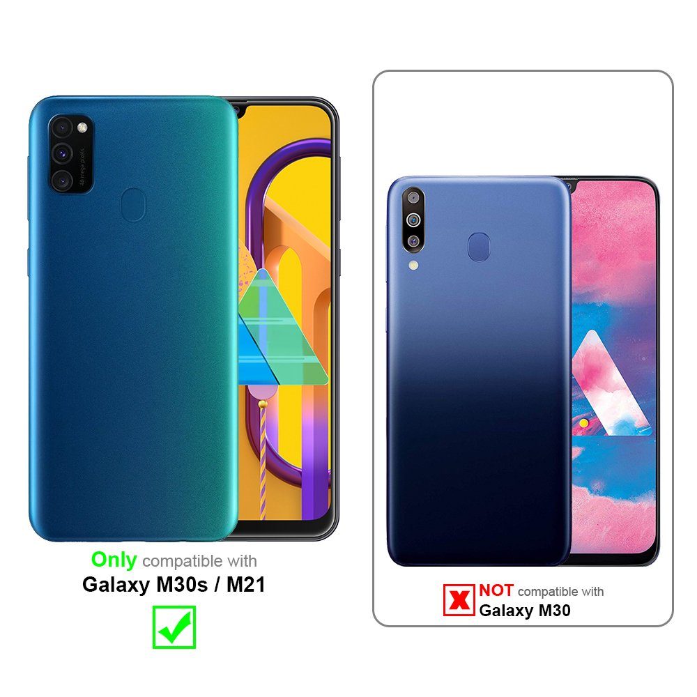 Cadorabo Handyhülle für Samsung Galaxy M21 / M30s Hülle Samsung Galaxy M21 / M30s, Flexible Hülle TPU Silikon Schutzhülle Back Cover Case