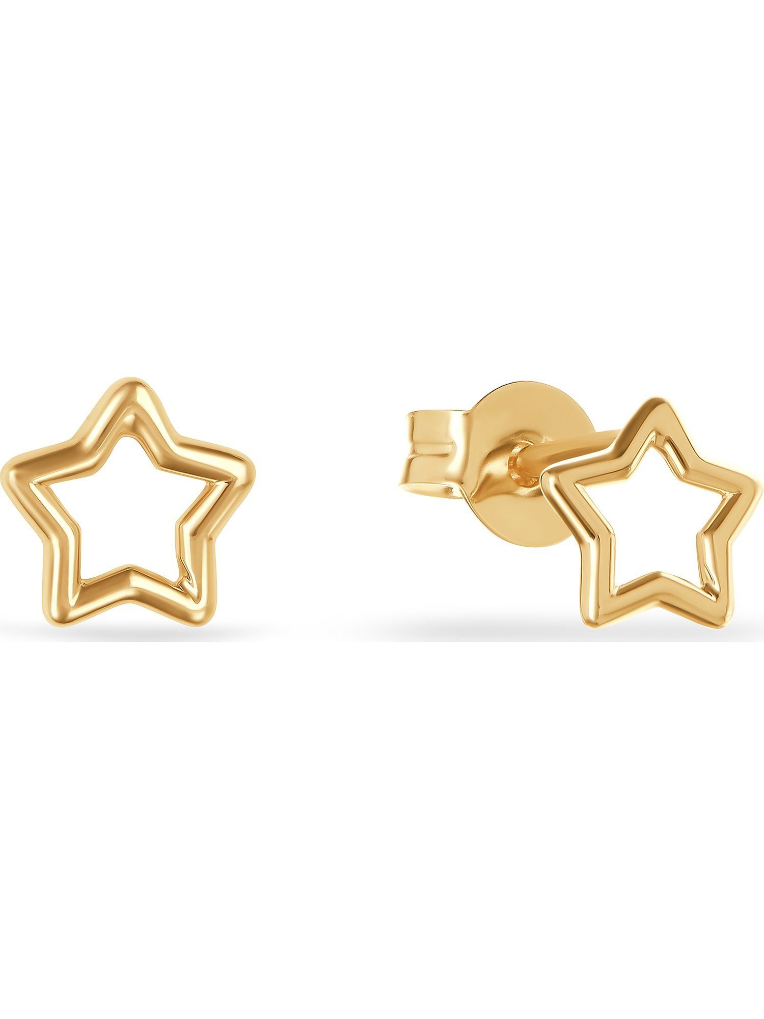 FAVS Paar Ohrstecker FAVS Damen-Ohrstecker 375er Gelbgold Stern