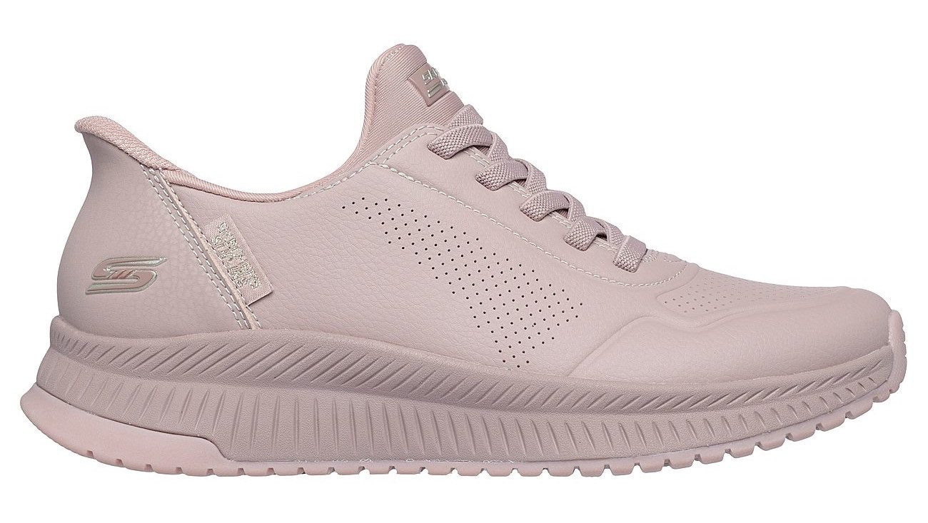 Skechers BOBS SQUAD 4 Slip-On Sneaker Slipper, Freizeitschuh mit Slip-ins zum Schlupfen