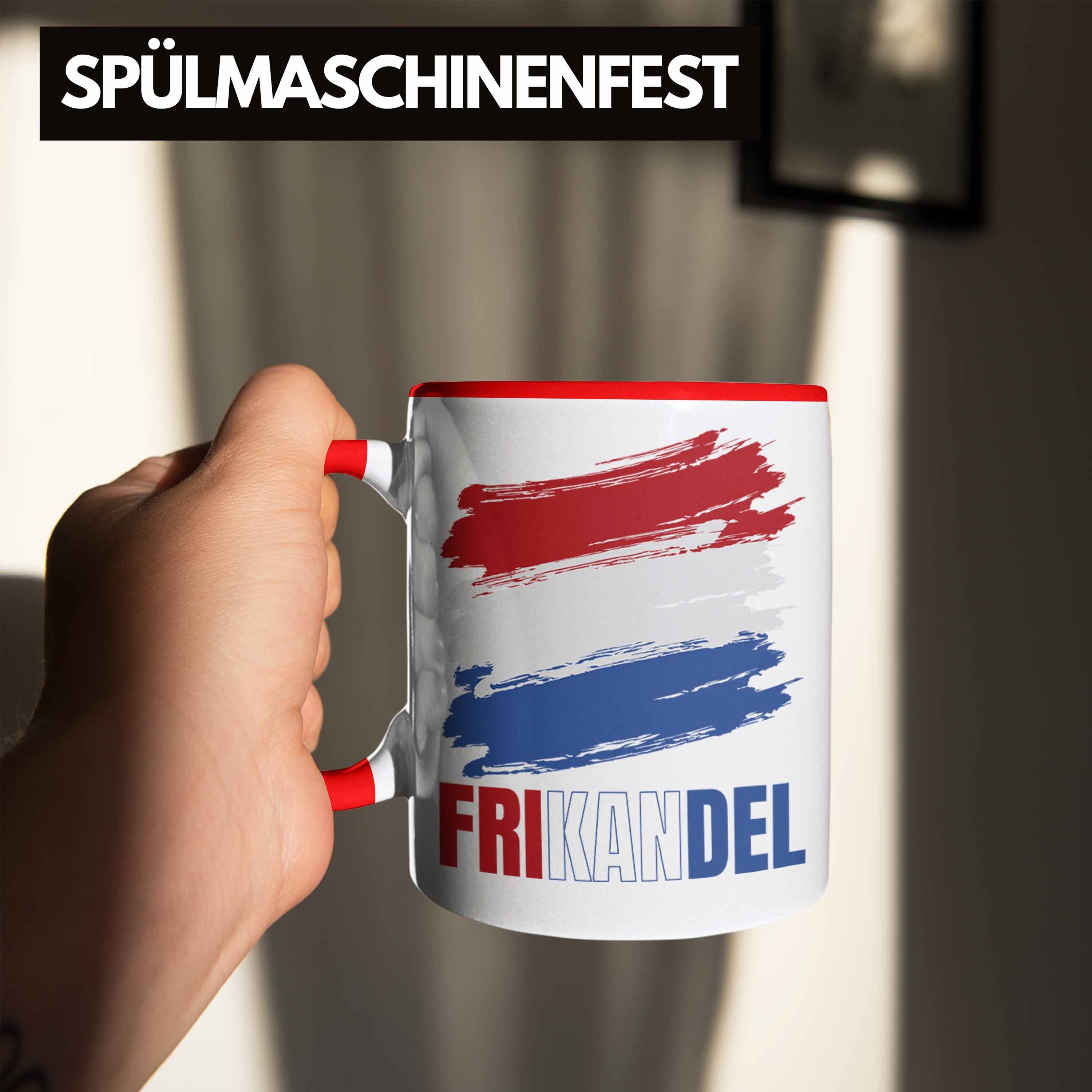 Frikande Geschenk Tasse Fan Kaffee-Becher Rot Holländer Holland Trendation Tasse