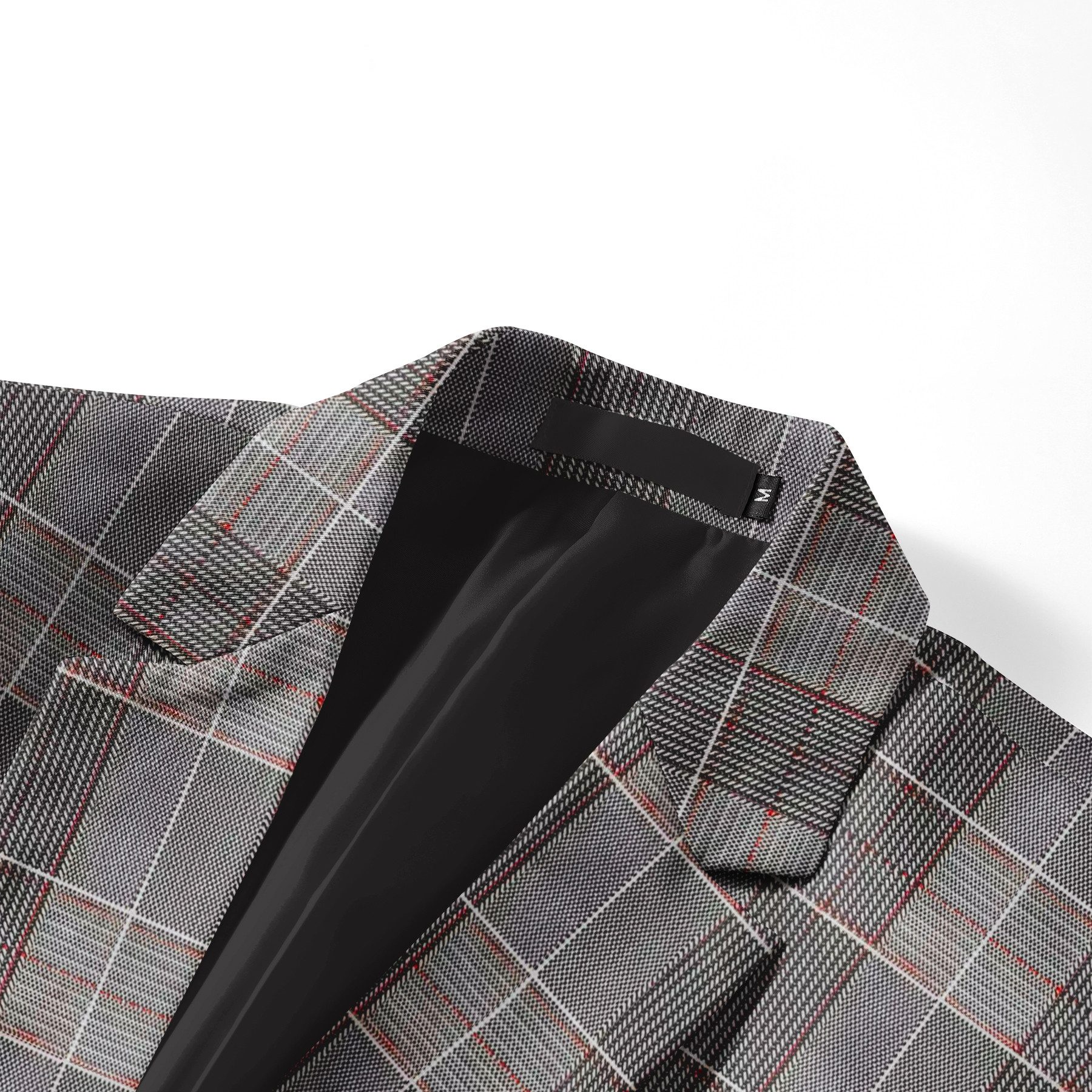 Allthemen Anzug (2 tlg) Slim Fit Herrenanzug im Farbeblock-Karomuster günstig online kaufen