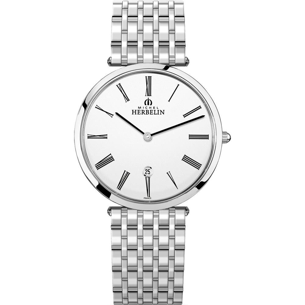Quarzuhr Michel Herbelin Herren Uhr 19416/B01N Epsilon