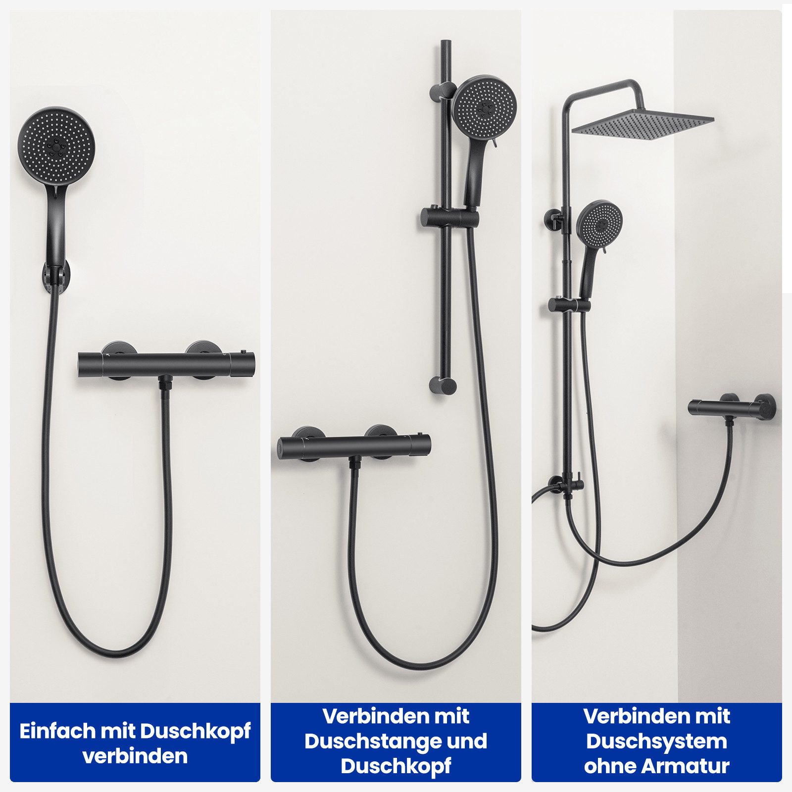 DERW MAX Duscharmatur mit Thermostat Brausethermostat günstig online kaufen