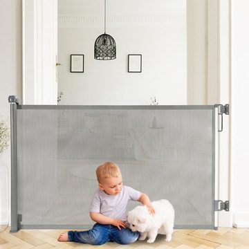 Randaco Treppenschutzgitter Ausziehbar Türschutzgitter Absperrgitter Roll für Kinder & Haustiere